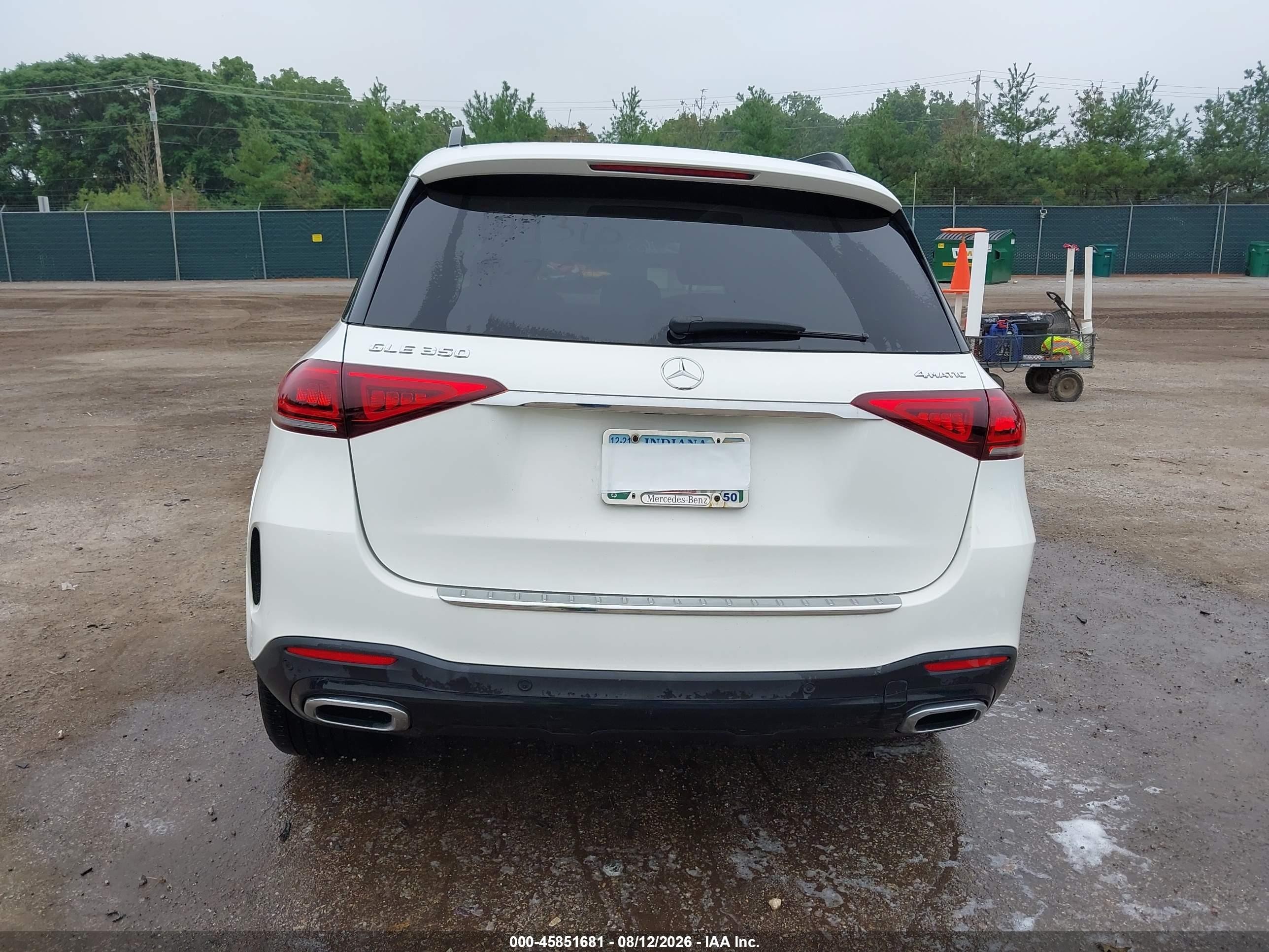 2020 Mercedes-benz Gle 350 4matic White vin: 4JGFB4KBXLA180351