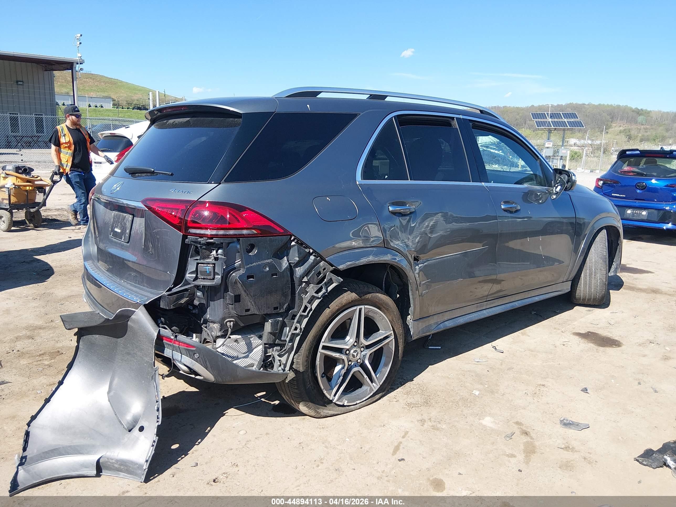 2022 Mercedes-benz Gle 450 4matic Gray vin: 4JGFB5KB3NA703542