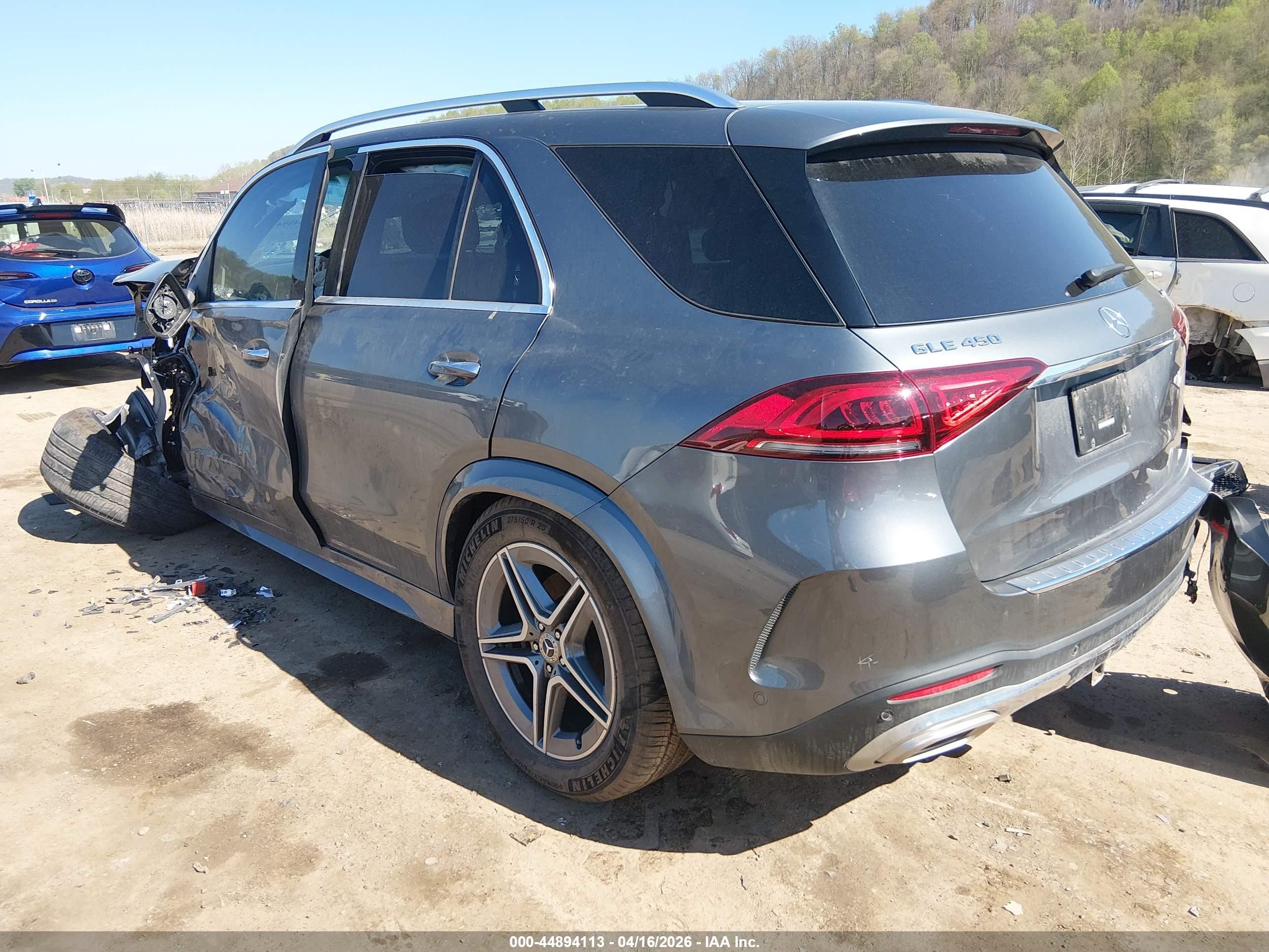 2022 Mercedes-benz Gle 450 4matic Gray vin: 4JGFB5KB3NA703542
