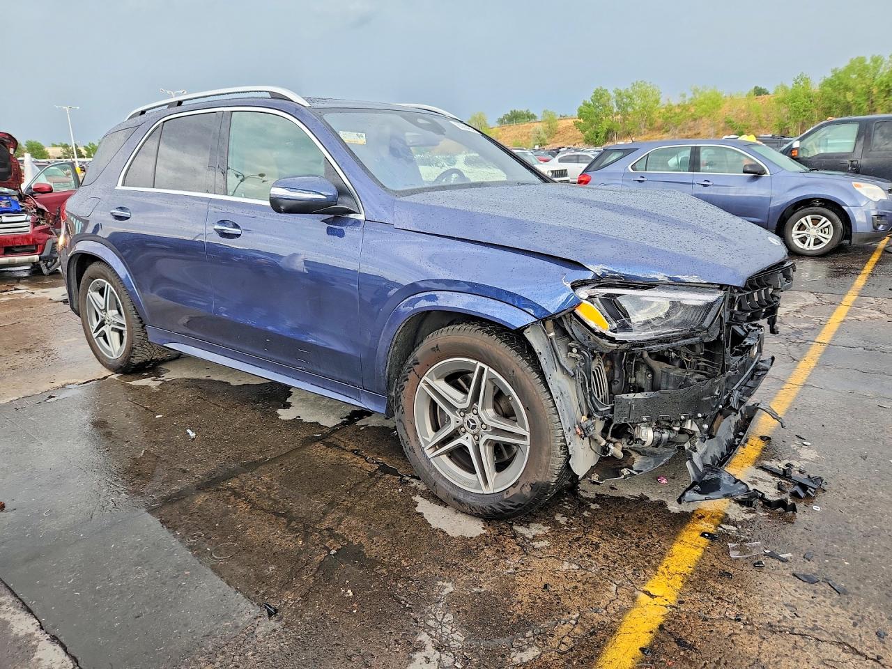 2025 Mercedes-benz Gle 450 4matic Blue vin: 4JGFB5KB3SB366327