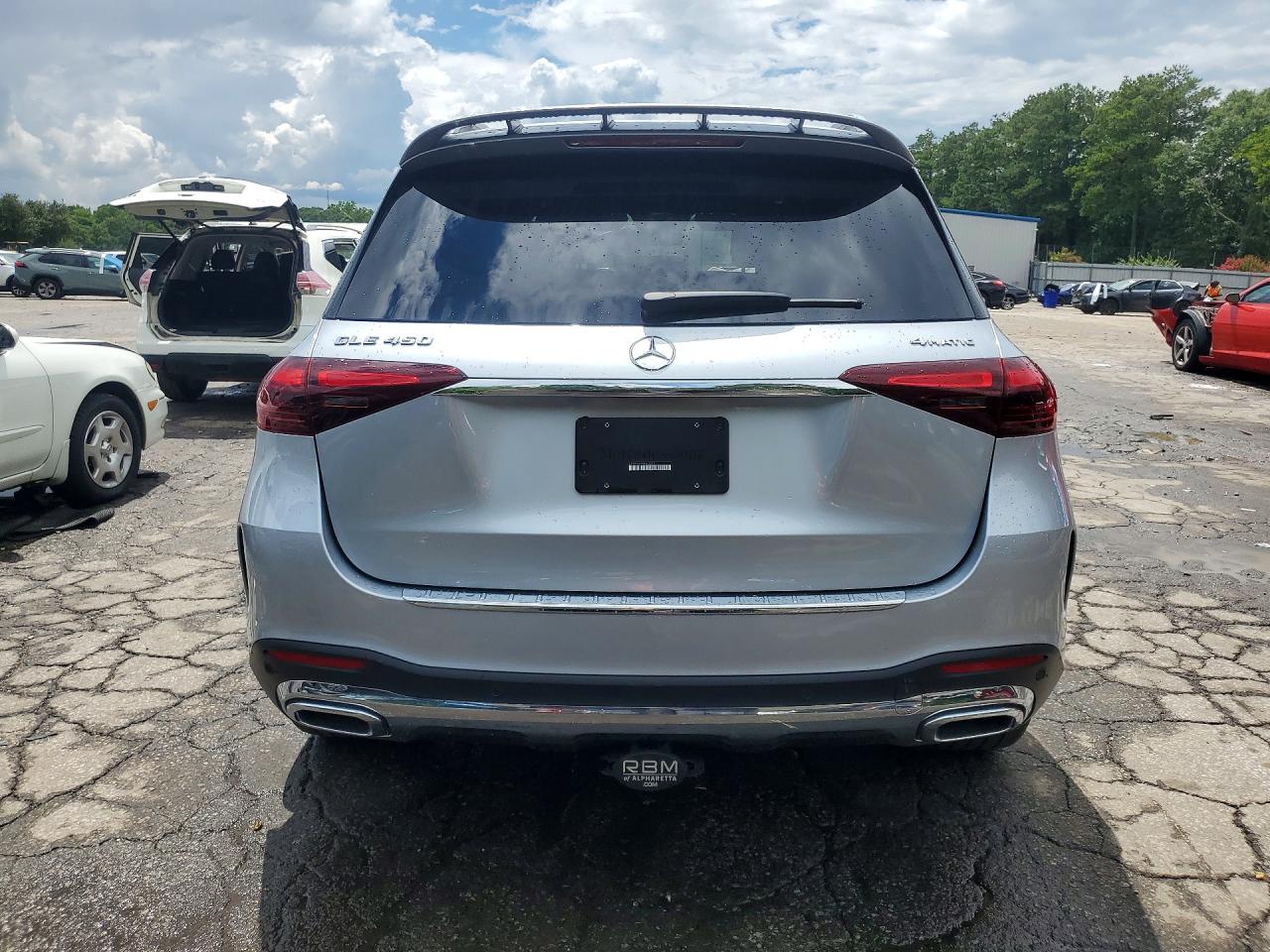 2024 Mercedes-benz Gle 450 4matic Silver vin: 4JGFB5KB6RB011517