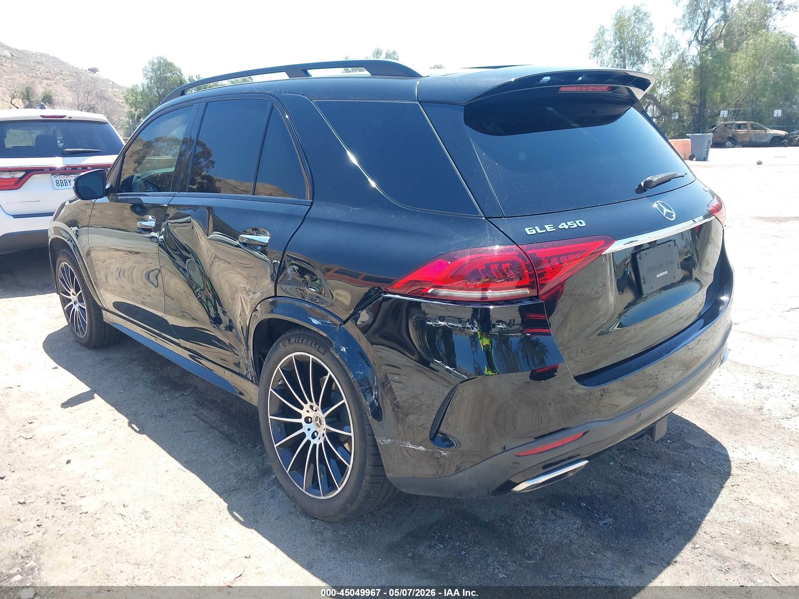2021 Mercedes-benz Gle 450 4matic Black vin: 4JGFB5KB7MA493686