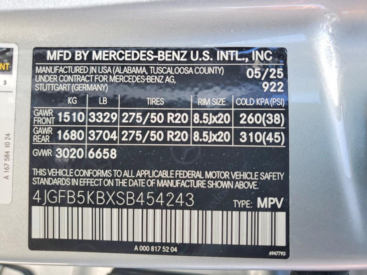 2025 Mercedes-benz Gle 450 4matic Silver vin: 4JGFB5KBXSB454243
