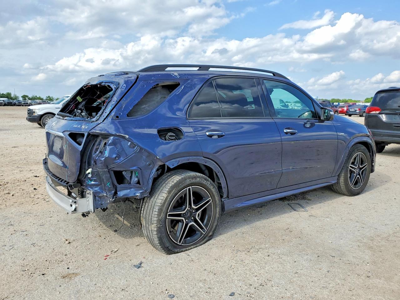 2024 Mercedes-benz Gle Amg 53 4matic Синий vin: 4JGFB6BB1RB028926