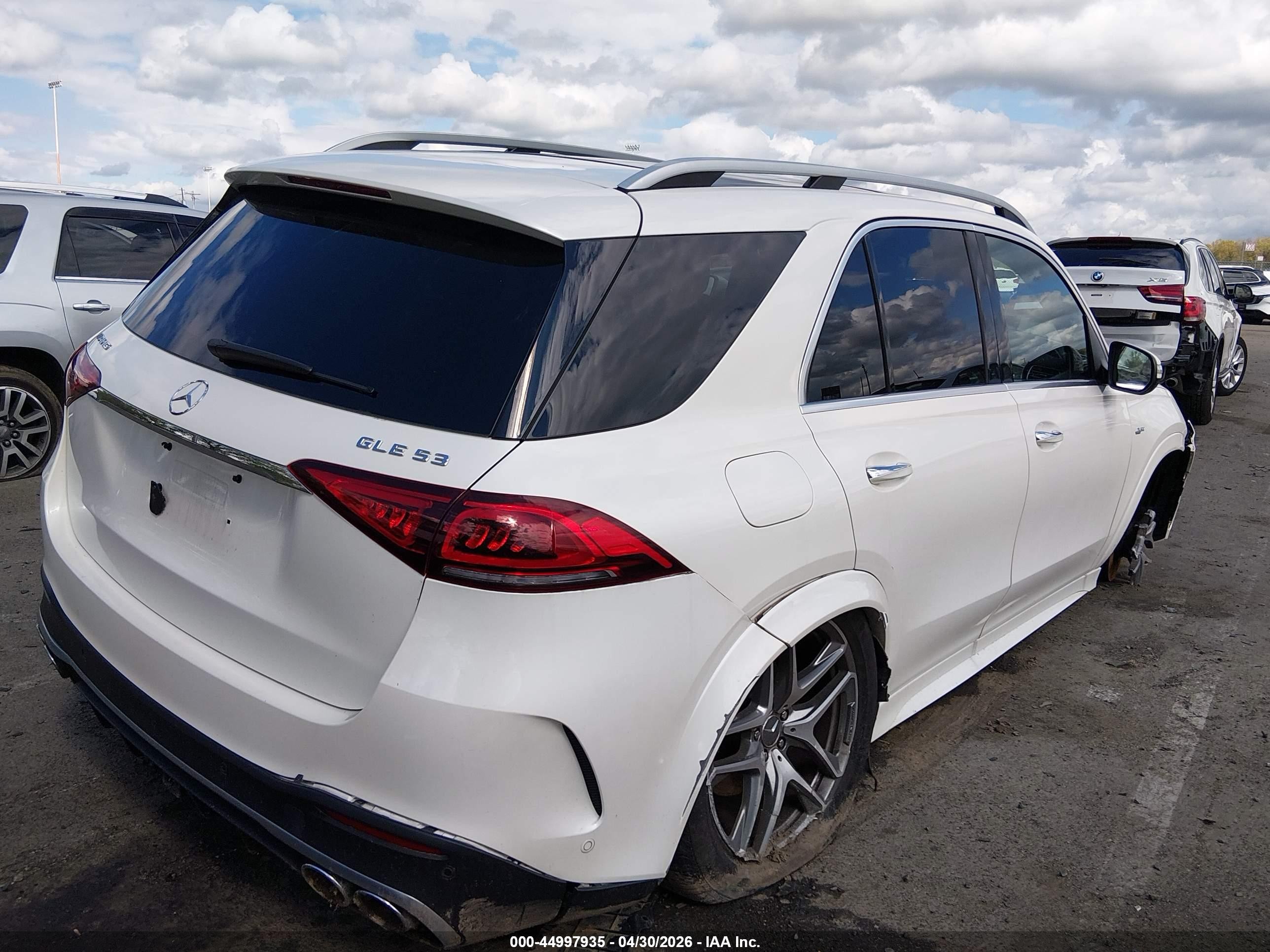 2021 Mercedes-benz Amg Gle 53 4matic White vin: 4JGFB6BB8MA266173