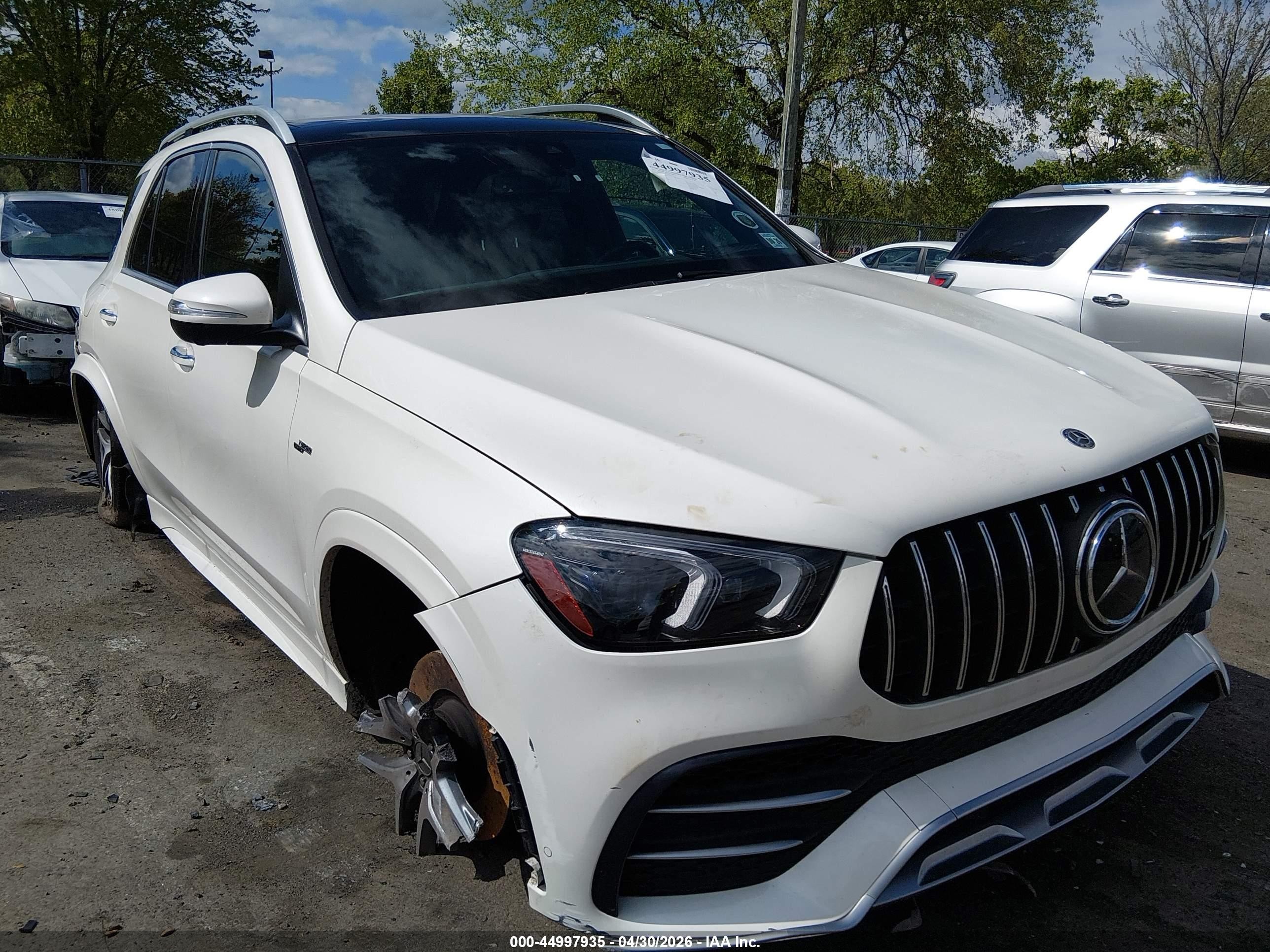 2021 Mercedes-benz Amg Gle 53 4matic White vin: 4JGFB6BB8MA266173