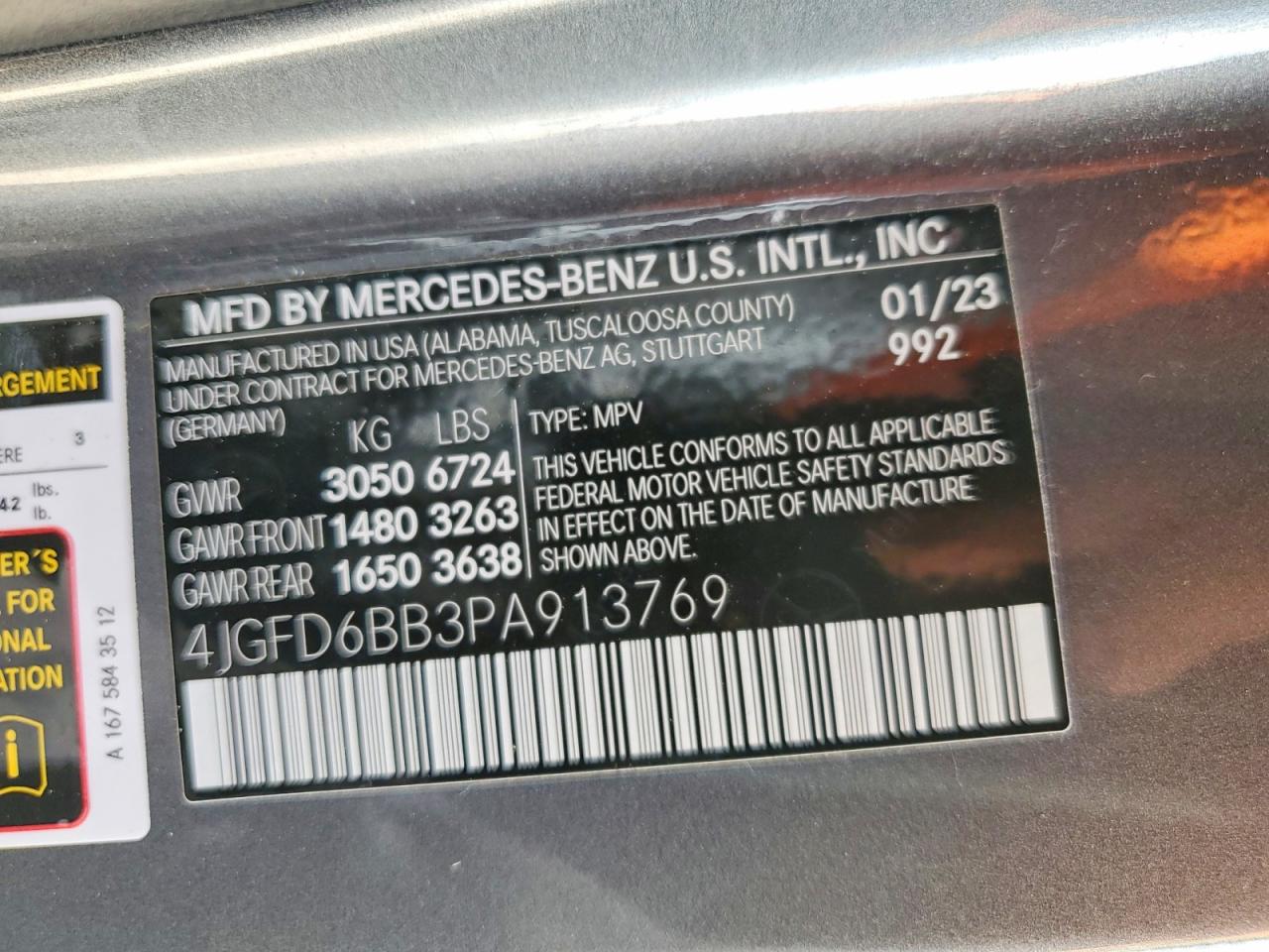 2023 Mercedes-benz Gle Coupe Amg 53 4matic Gray vin: 4JGFD6BB3PA913769