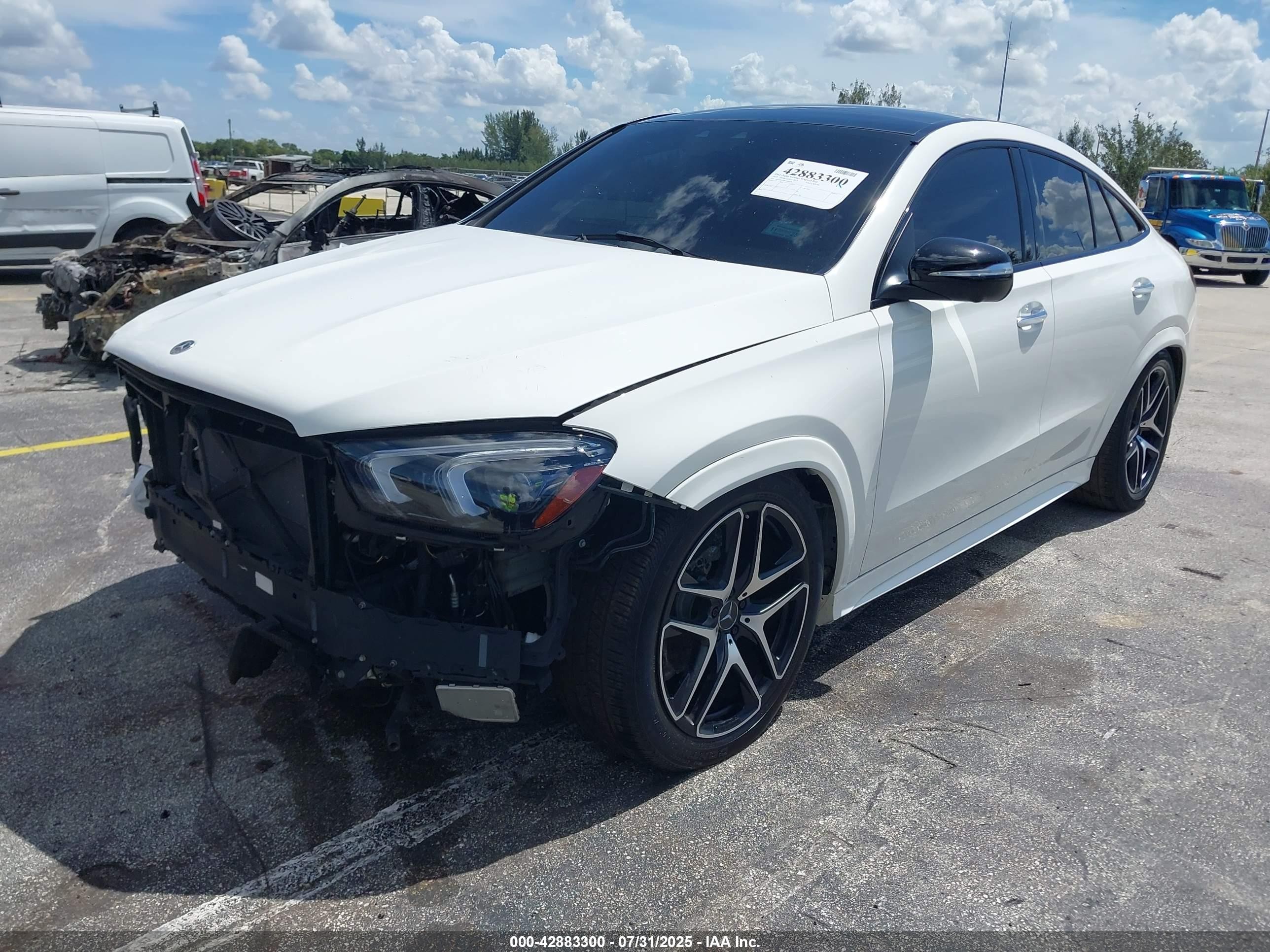 2023 Mercedes-benz Amg Gle 53 Coupe 4matic White vin: 4JGFD6BB8PA864438