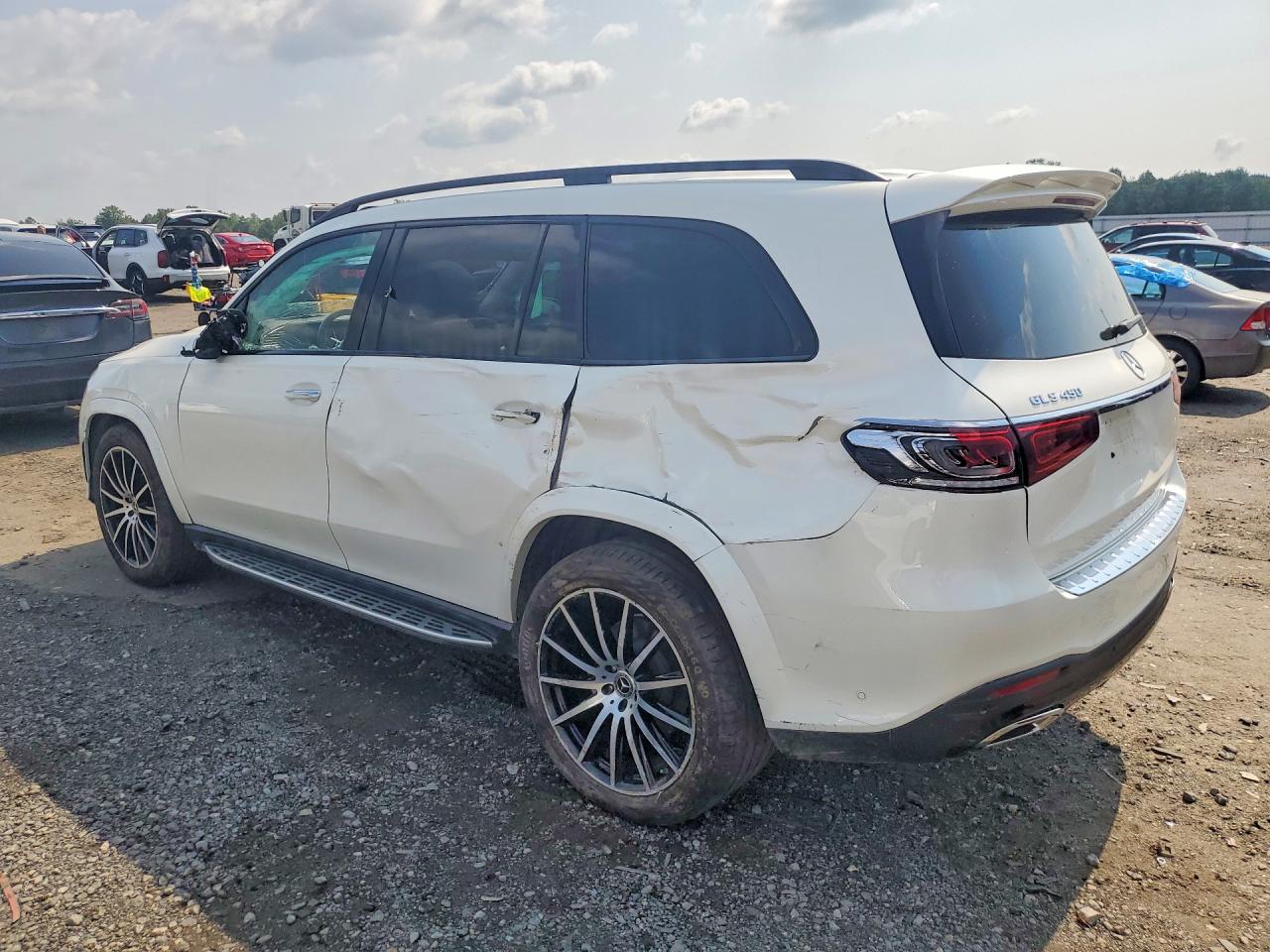 2022 Mercedes-benz Gls 450 4matic White vin: 4JGFF5KE2NA633952