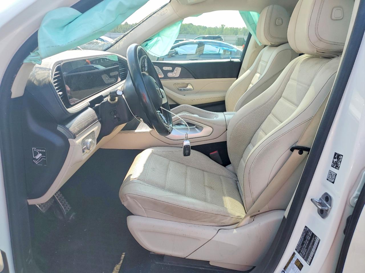 2022 Mercedes-benz Gls 450 4matic White vin: 4JGFF5KE2NA633952