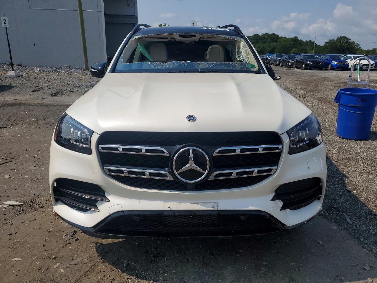 2022 Mercedes-benz Gls 450 4matic White vin: 4JGFF5KE2NA633952