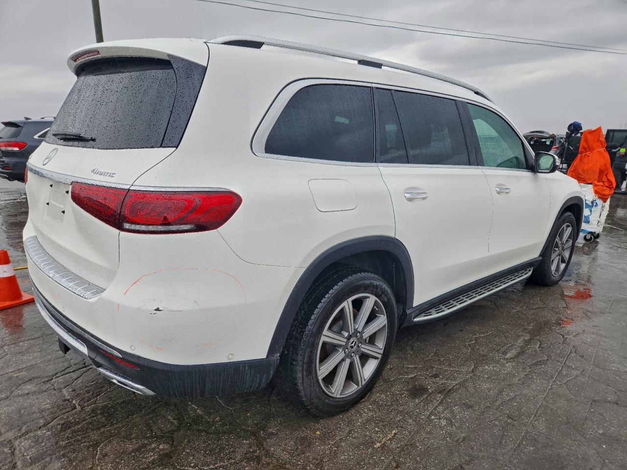 2020 Mercedes-benz Gls 450 4matic Белый vin: 4JGFF5KE3LA276584