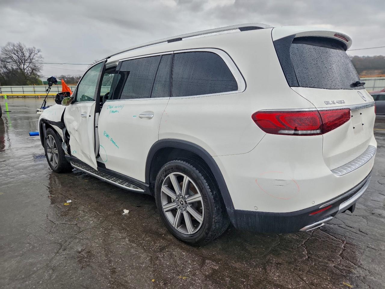 2020 Mercedes-benz Gls 450 4matic Белый vin: 4JGFF5KE3LA276584