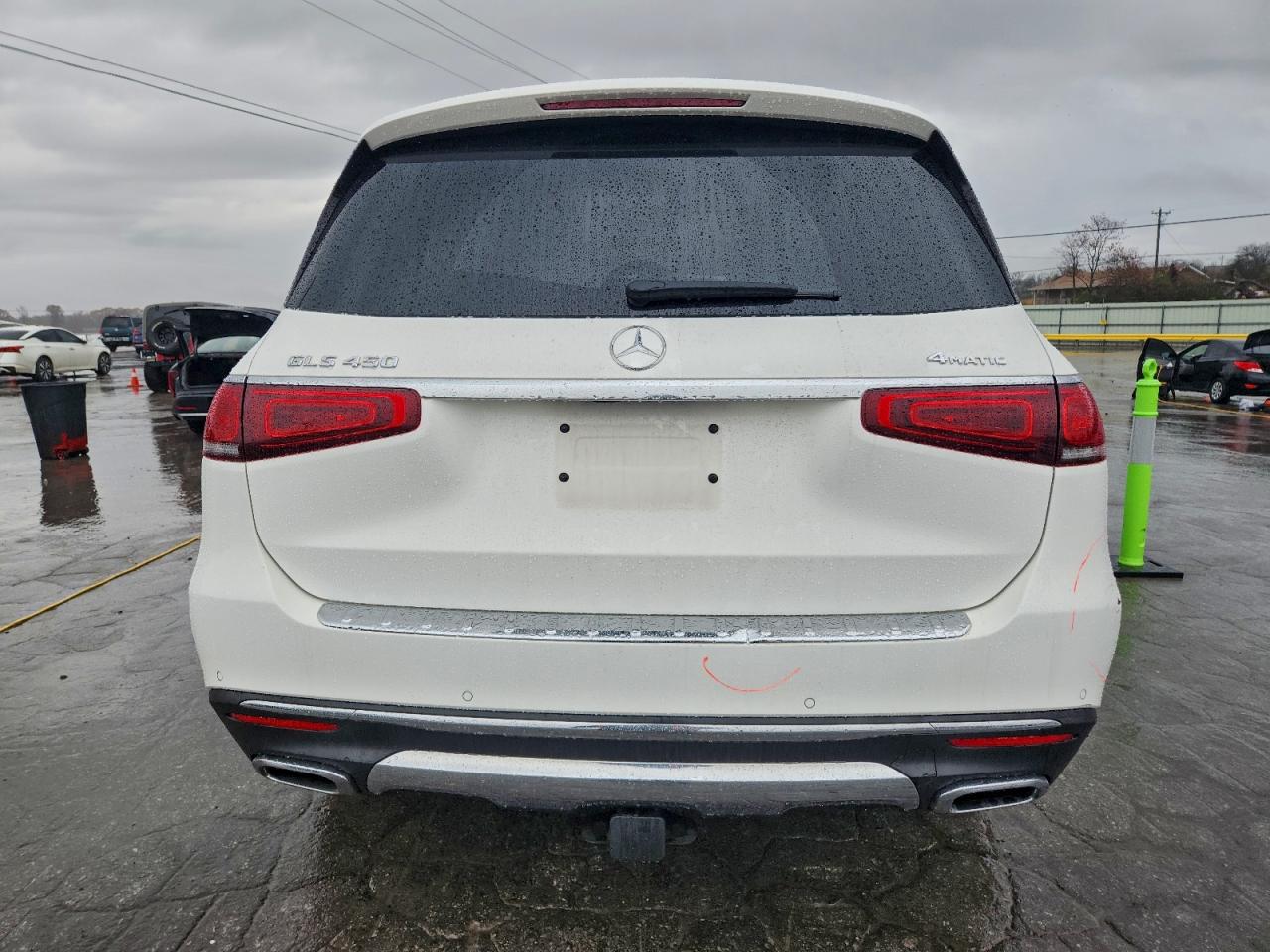 2020 Mercedes-benz Gls 450 4matic Белый vin: 4JGFF5KE3LA276584