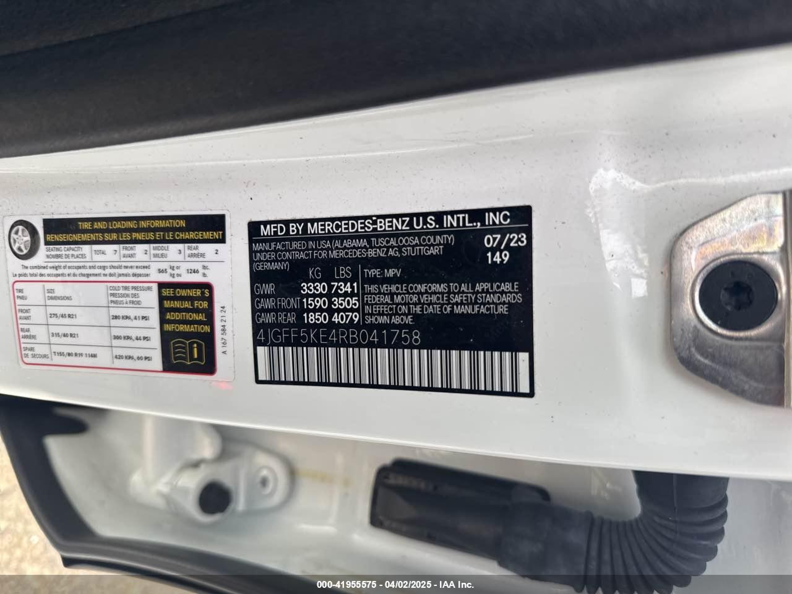 2024 Mercedes-benz Gls 450 4matic White vin: 4JGFF5KE4RB041758