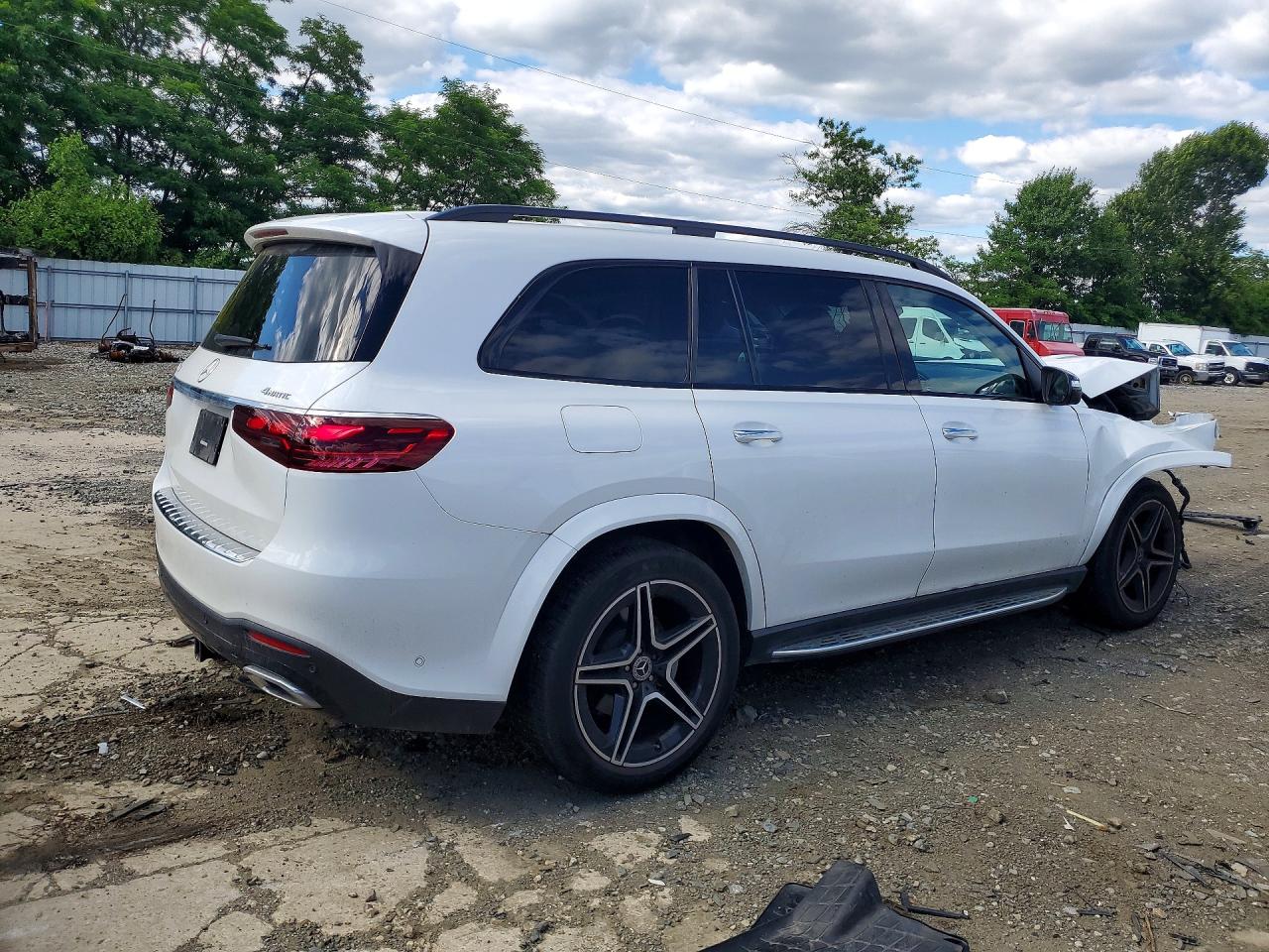 2025 Mercedes-benz Gls 450 4matic White vin: 4JGFF5KE4SB359515