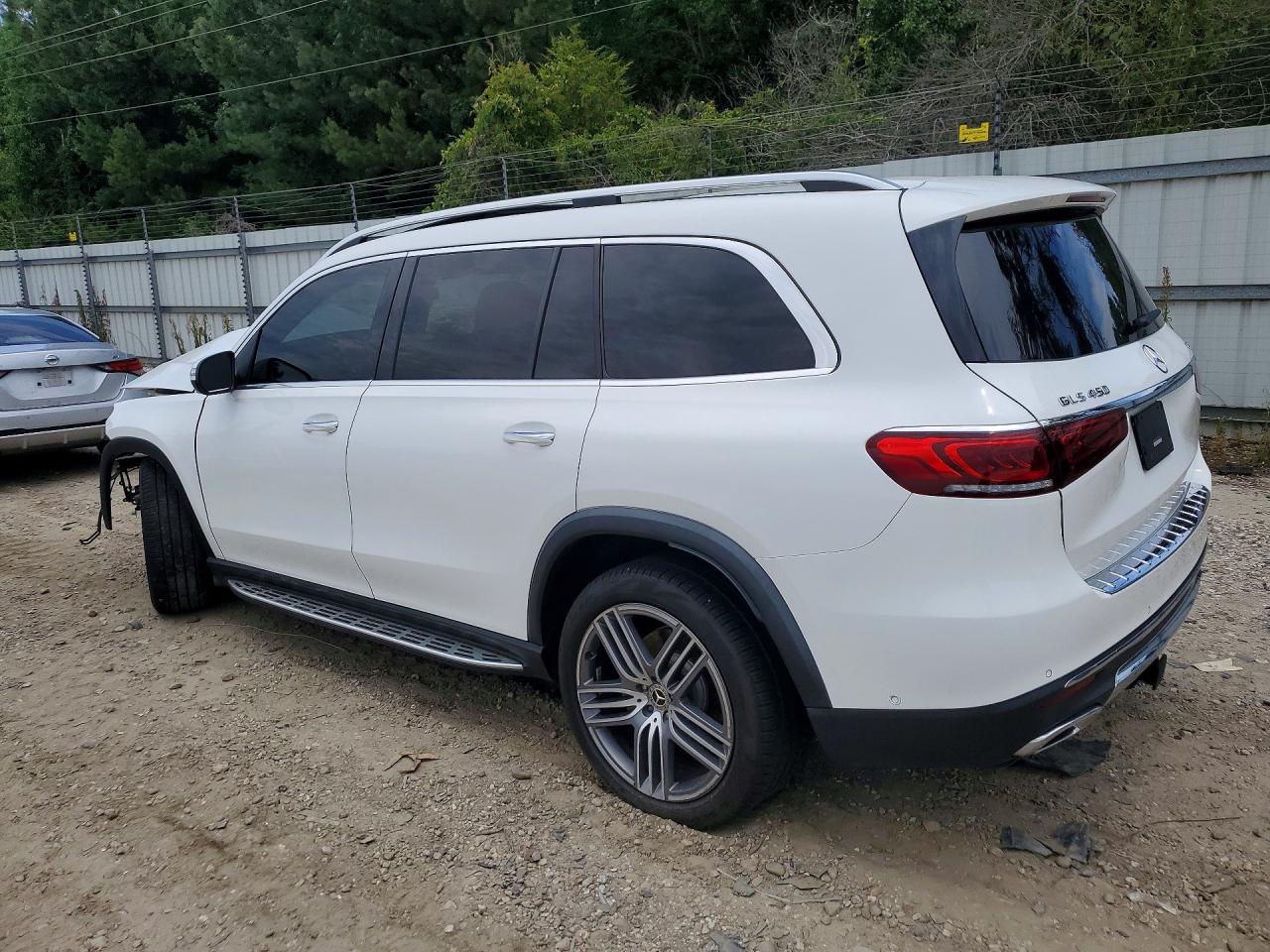 2022 Mercedes-benz Gls 450 4matic White vin: 4JGFF5KE5NA801566