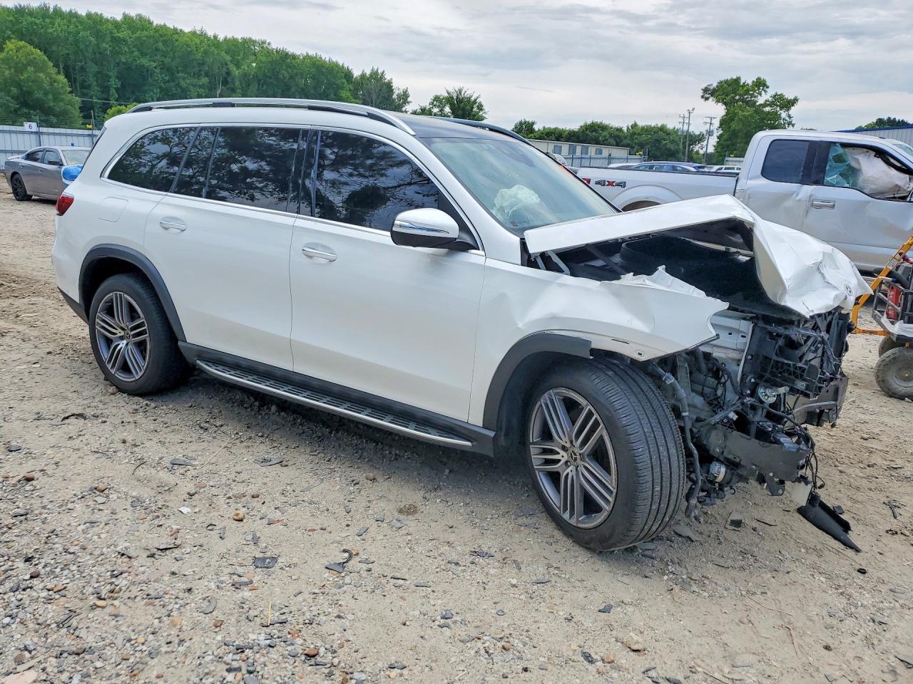 2022 Mercedes-benz Gls 450 4matic White vin: 4JGFF5KE5NA801566