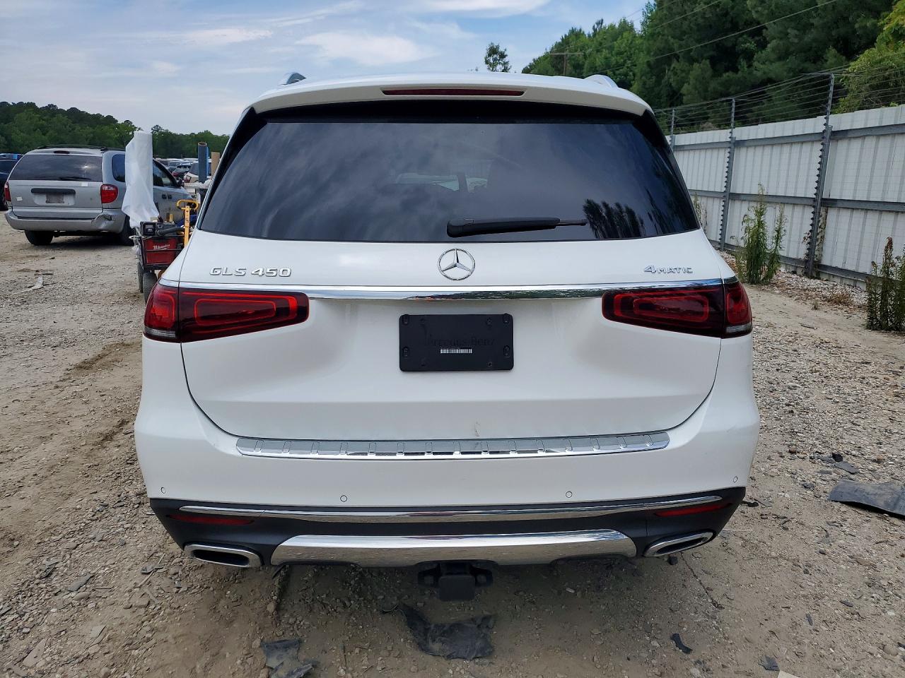 2022 Mercedes-benz Gls 450 4matic White vin: 4JGFF5KE5NA801566