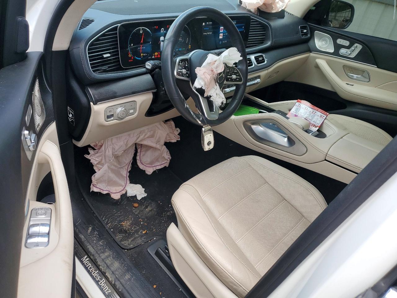 2022 Mercedes-benz Gls 450 4matic White vin: 4JGFF5KE5NA801566