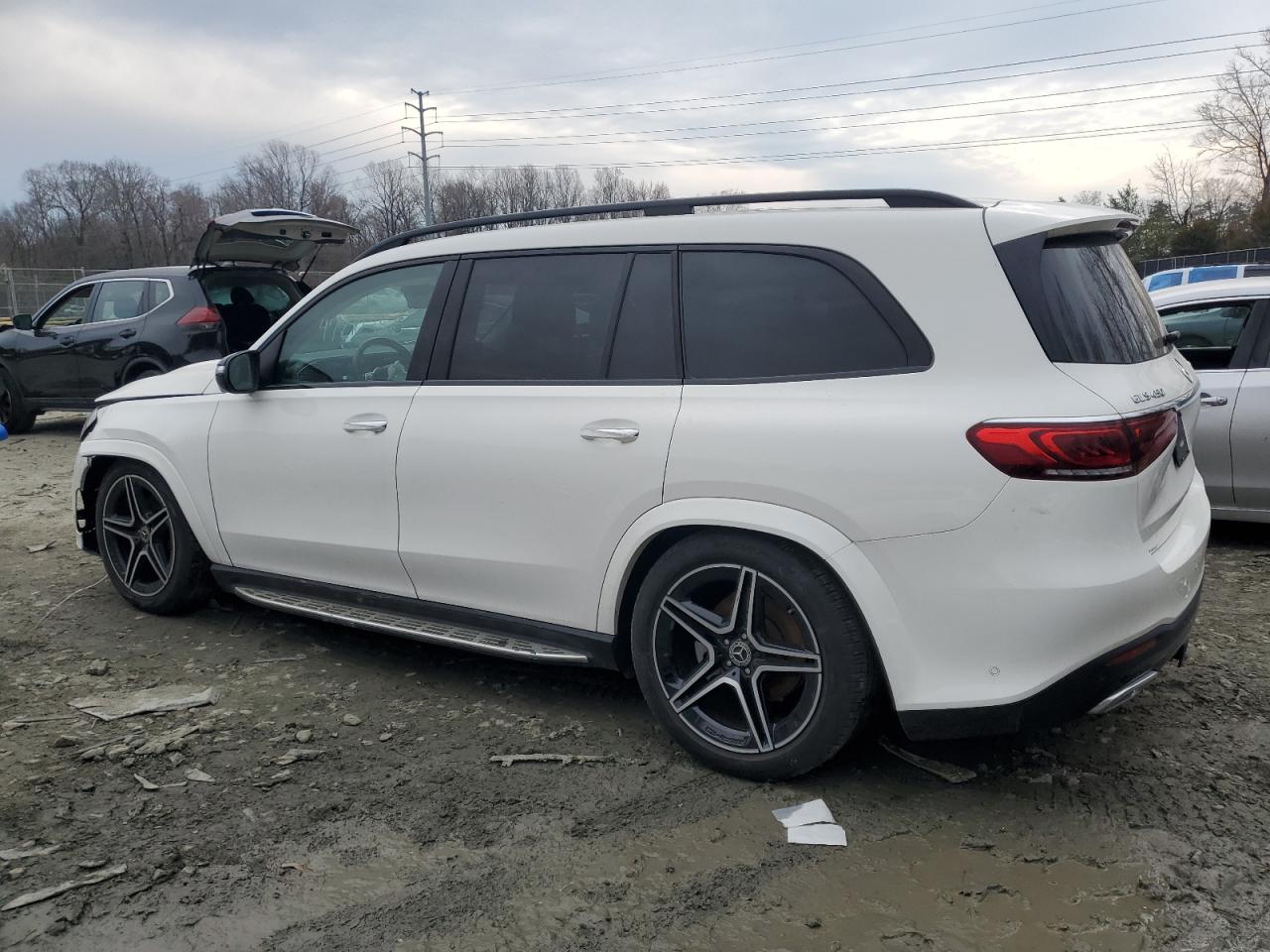 2022 Mercedes-benz Gls 450 4matic White vin: 4JGFF5KE6NA604308