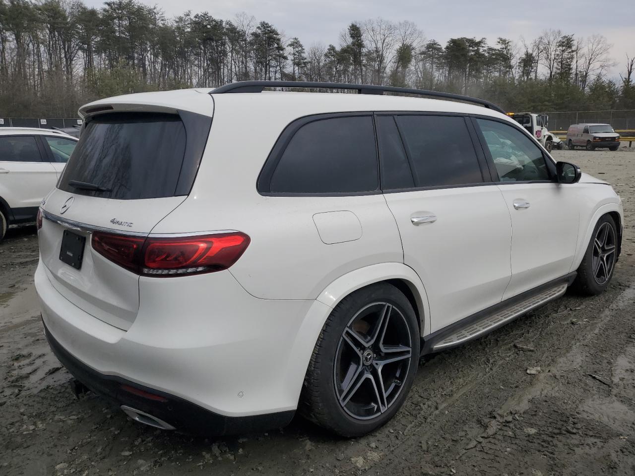 2022 Mercedes-benz Gls 450 4matic White vin: 4JGFF5KE6NA604308