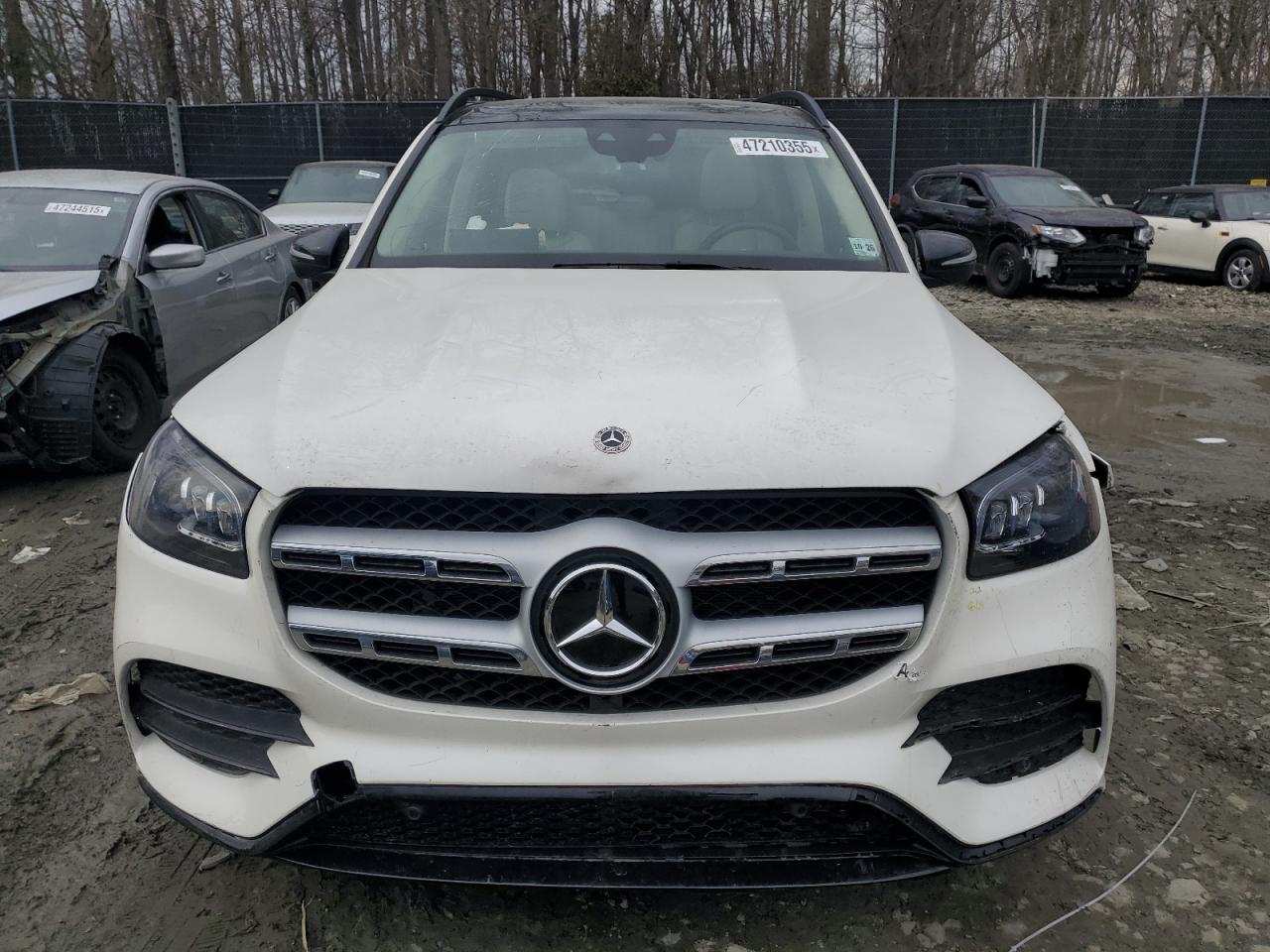 2022 Mercedes-benz Gls 450 4matic White vin: 4JGFF5KE6NA604308