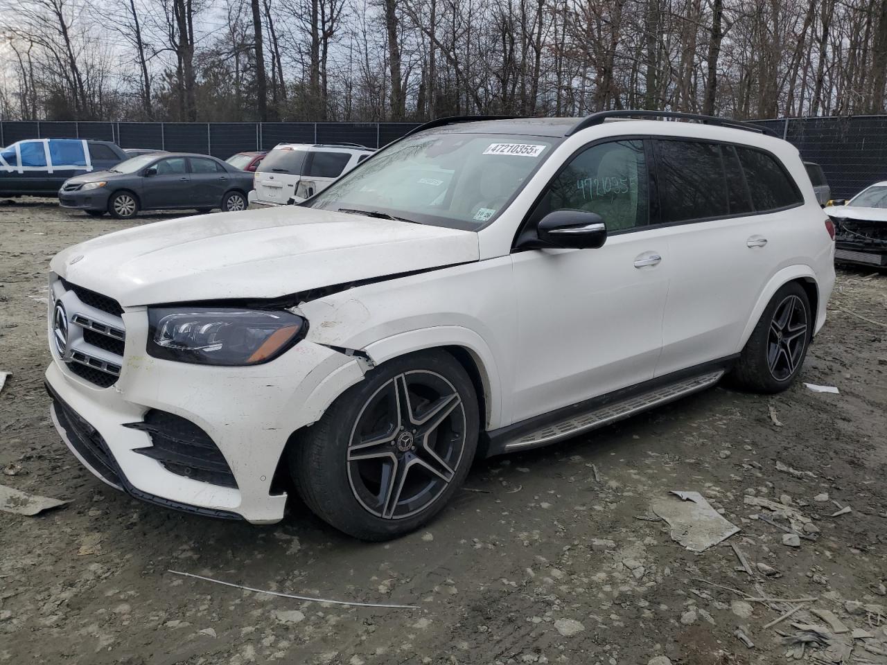 2022 Mercedes-benz Gls 450 4matic White vin: 4JGFF5KE6NA604308