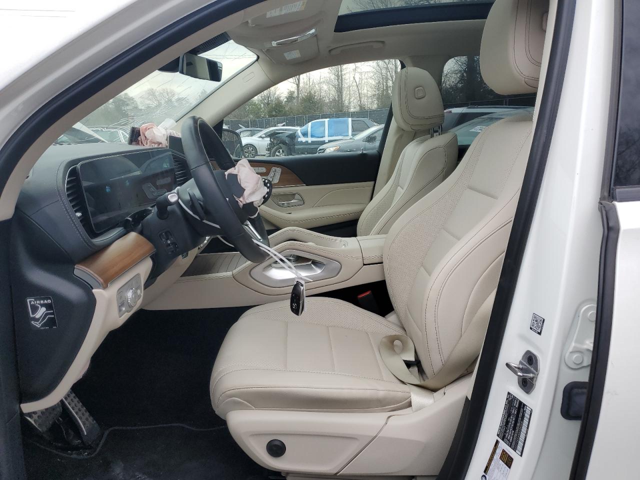 2022 Mercedes-benz Gls 450 4matic White vin: 4JGFF5KE6NA604308