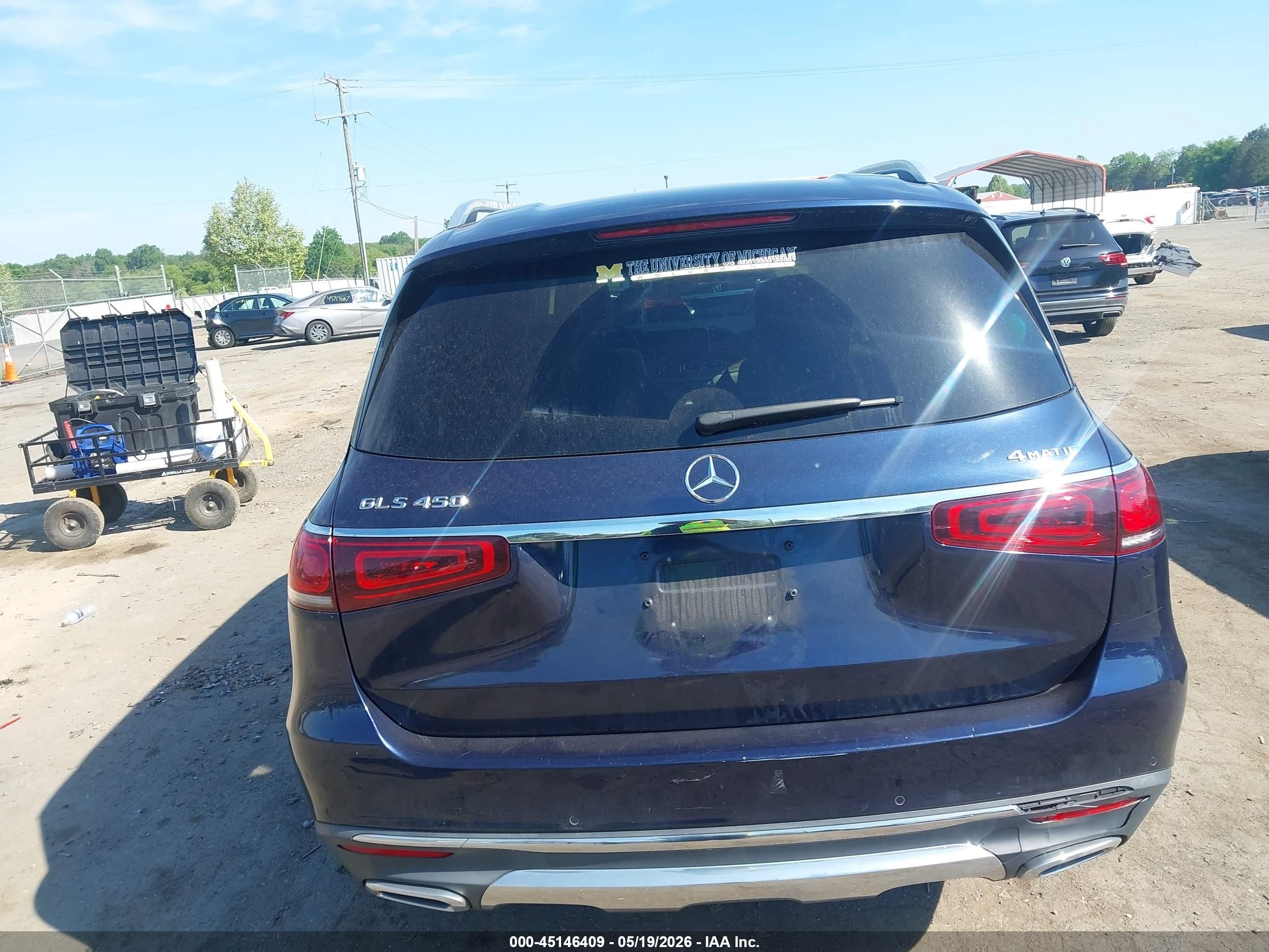 2021 Mercedes-benz Gls 450 4matic Blue vin: 4JGFF5KE9MA378604