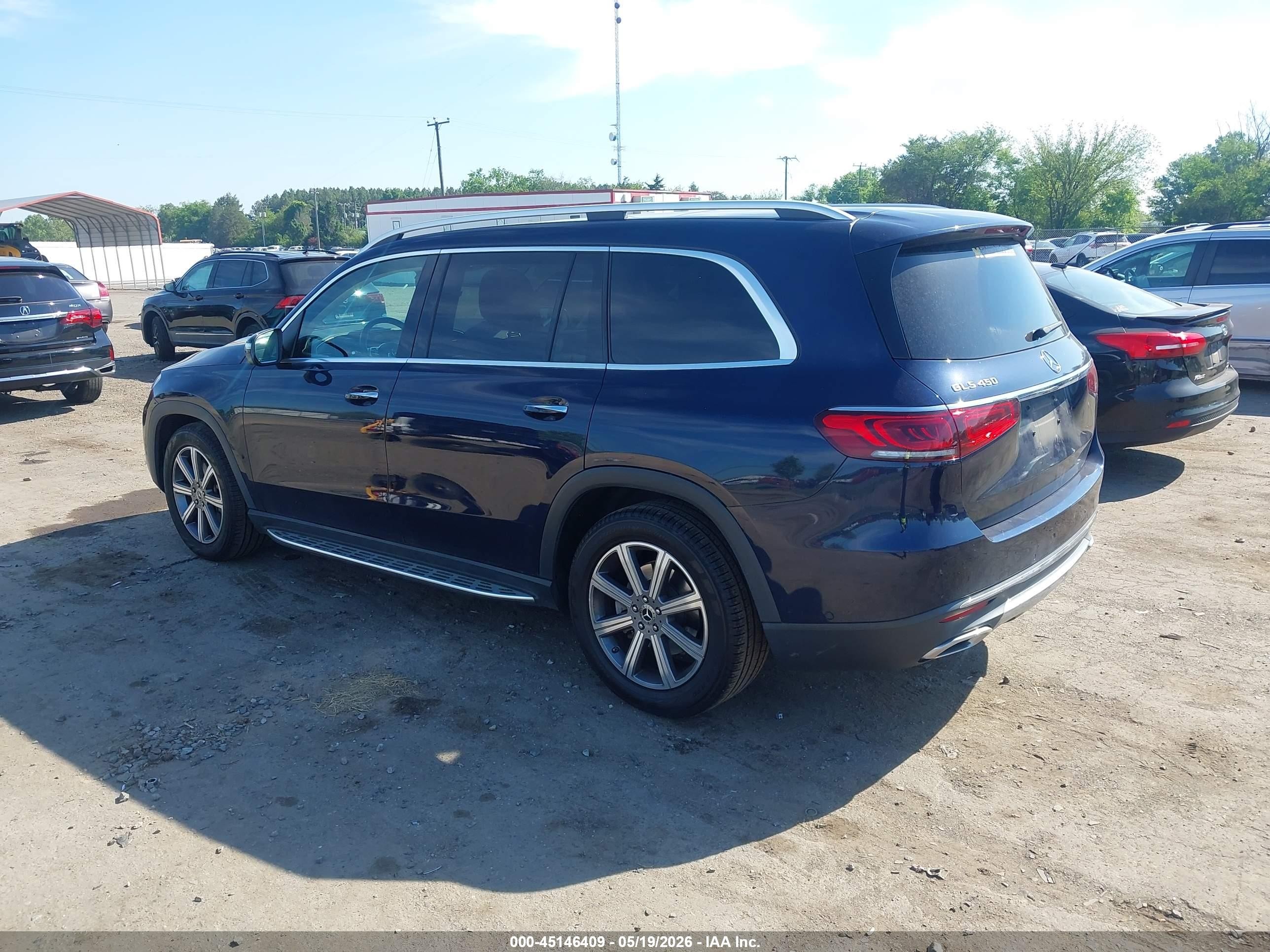 2021 Mercedes-benz Gls 450 4matic Blue vin: 4JGFF5KE9MA378604