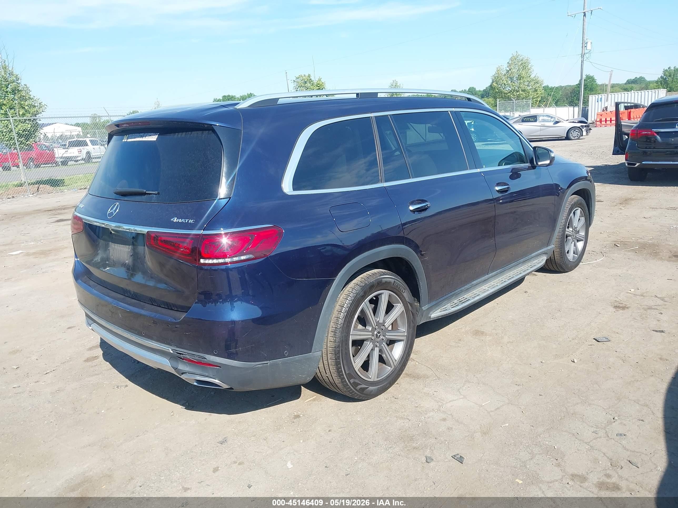 2021 Mercedes-benz Gls 450 4matic Blue vin: 4JGFF5KE9MA378604