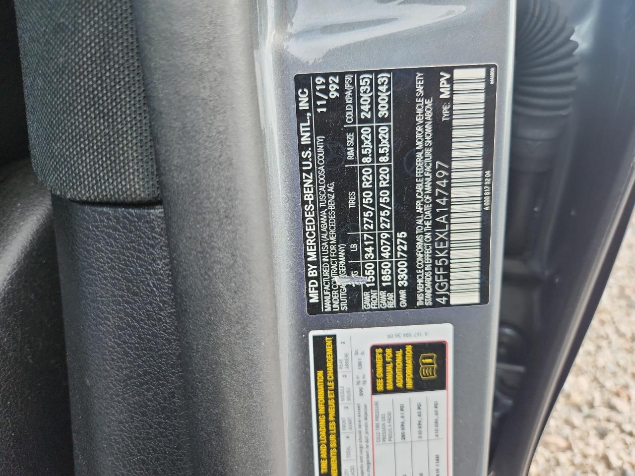 2020 Mercedes-benz Gls 450 4matic Gray vin: 4JGFF5KEXLA147497