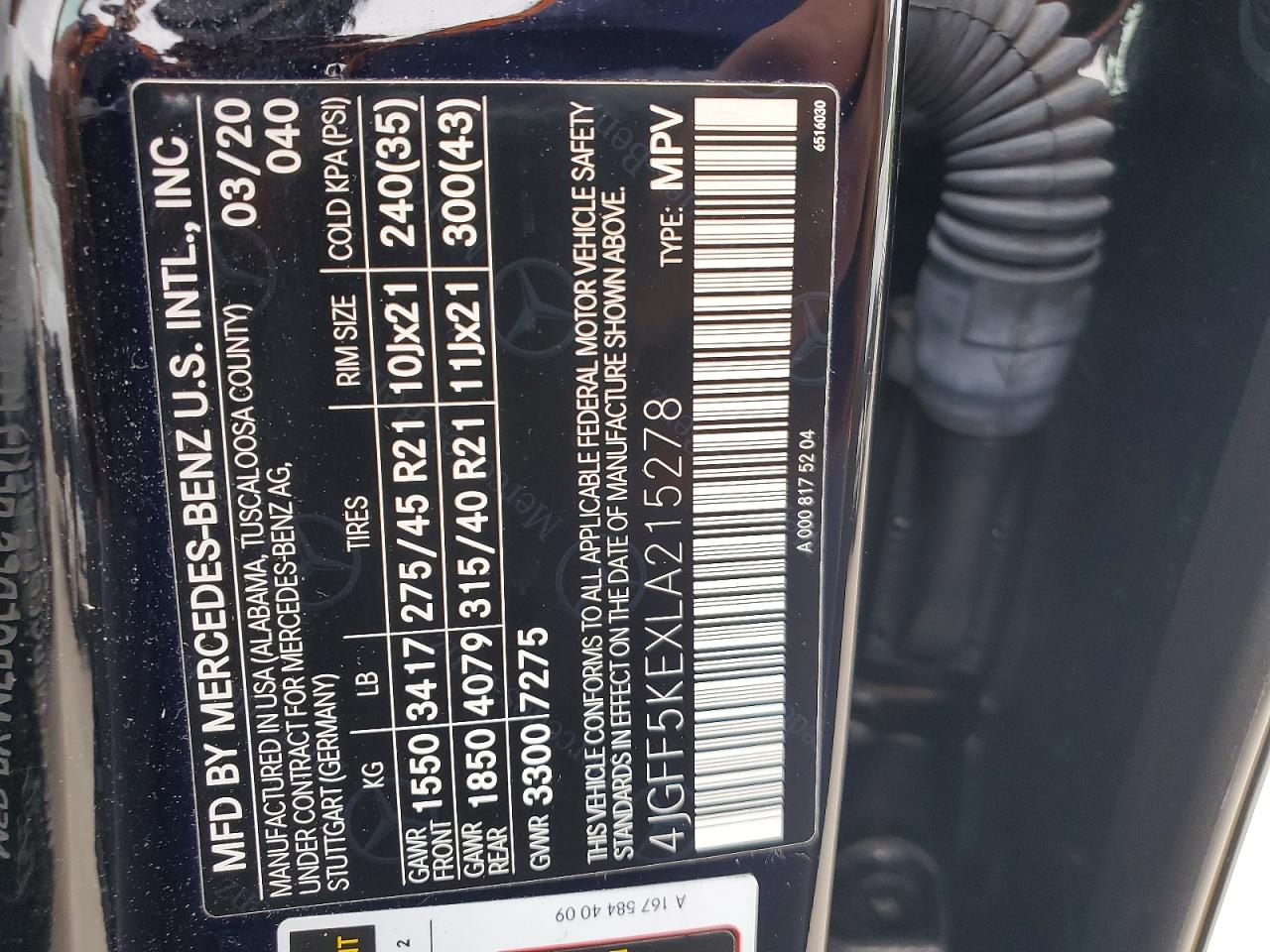 2020 Mercedes-benz Gls 450 4matic Black vin: 4JGFF5KEXLA215278