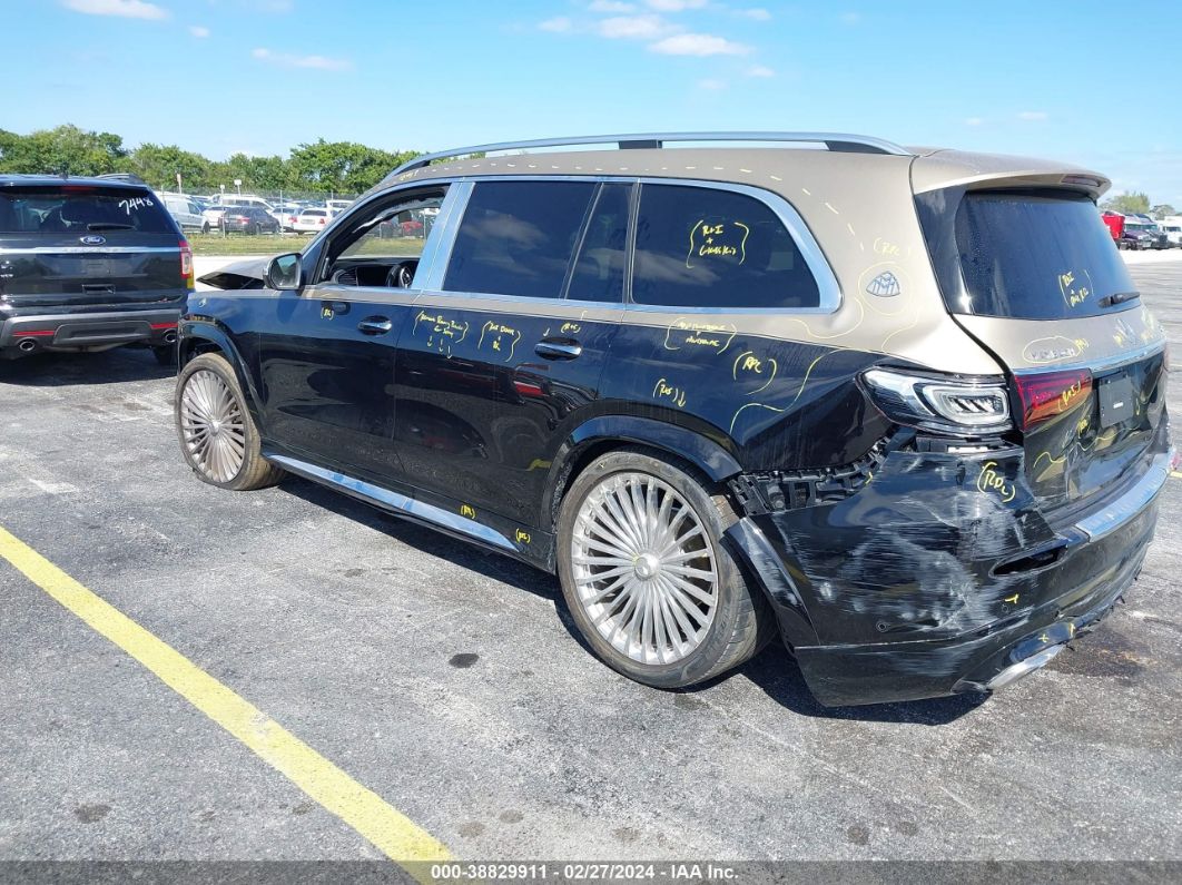 2021 Mercedes-benz Maybach Gls 600 4matic Black vin: 4JGFF8HB3MA473951