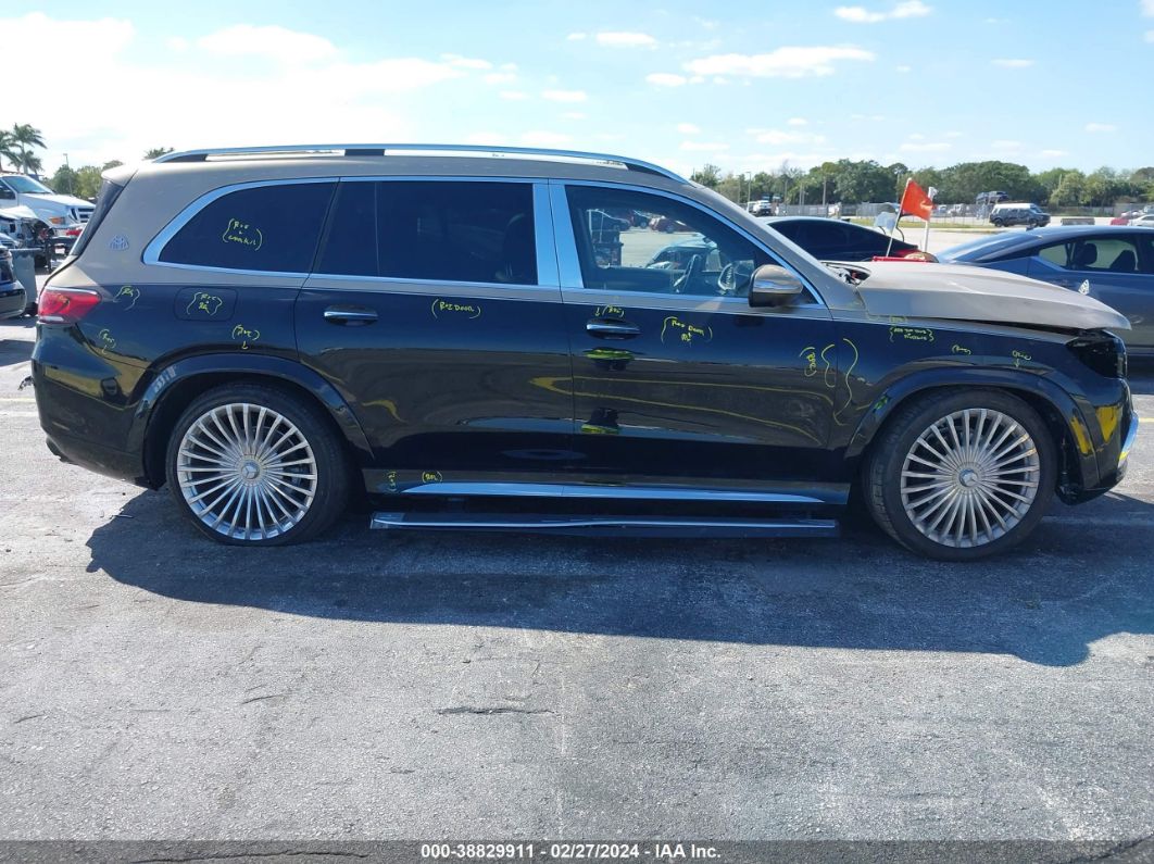2021 Mercedes-benz Maybach Gls 600 4matic Black vin: 4JGFF8HB3MA473951