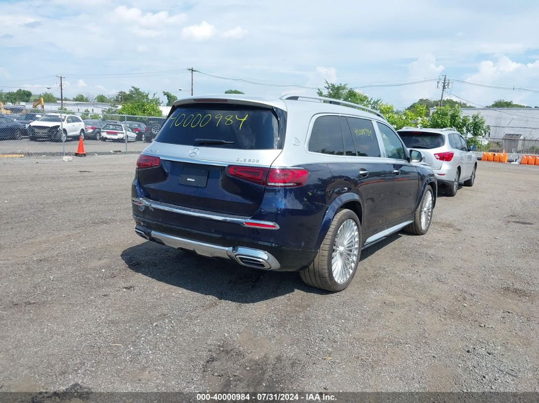 2021 Mercedes-benz Maybach Gls 600 4matic Dark Blue vin: 4JGFF8HB3MA505877