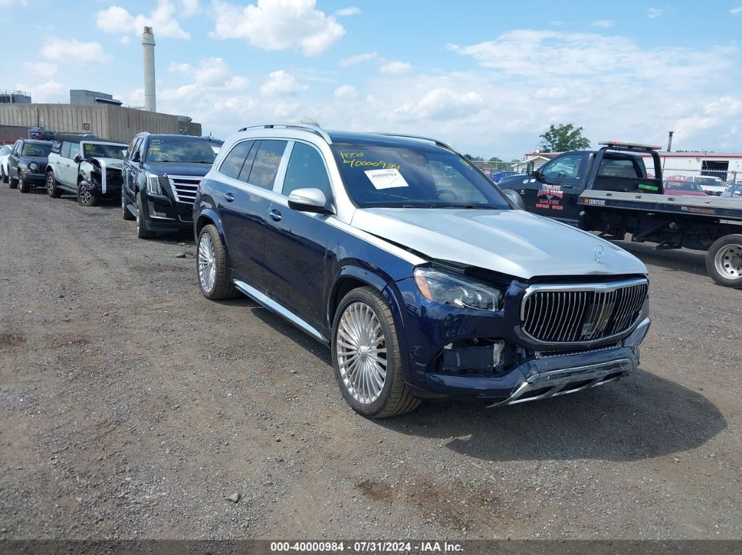 2021 Mercedes-benz Maybach Gls 600 4matic Dark Blue vin: 4JGFF8HB3MA505877
