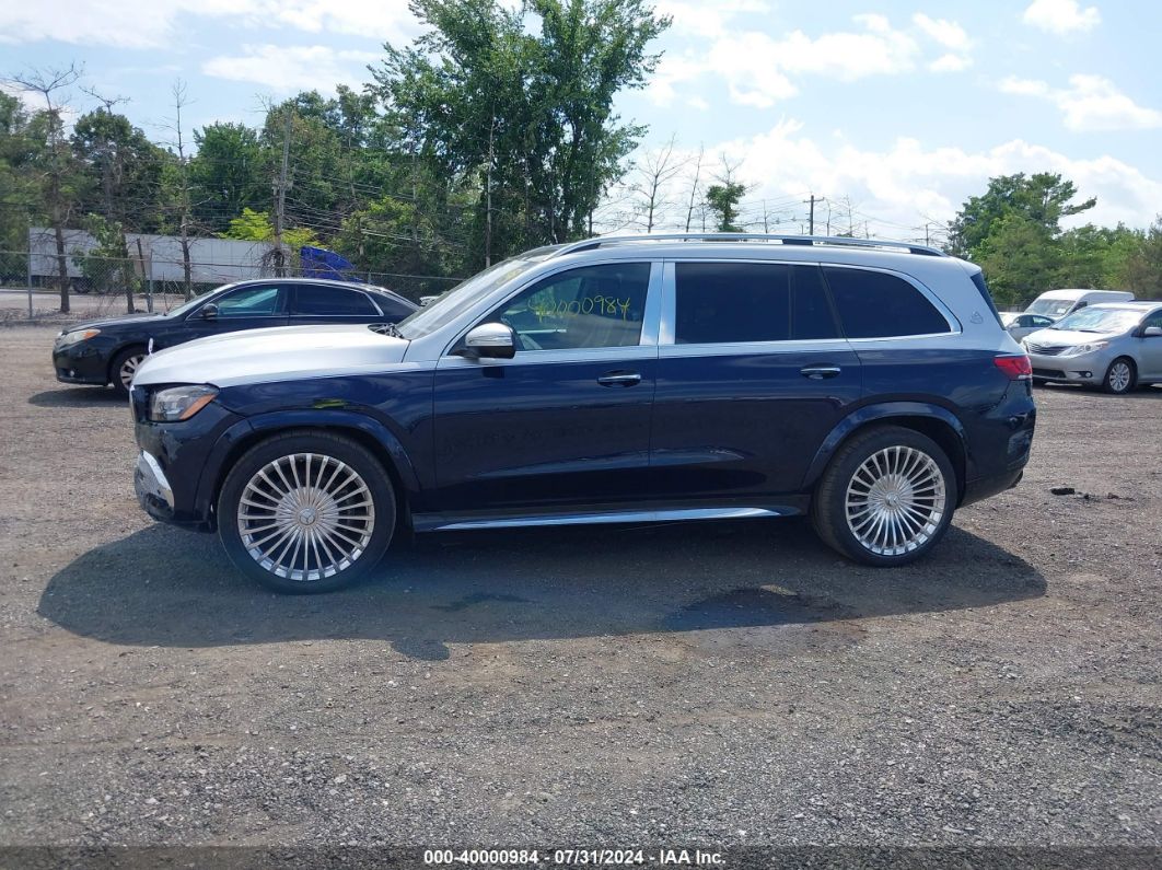 2021 Mercedes-benz Maybach Gls 600 4matic Dark Blue vin: 4JGFF8HB3MA505877