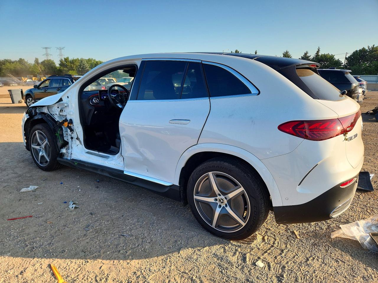 2025 Mercedes-benz Eqe Suv 350 4matic White vin: 4JGGM1CB1SA068225