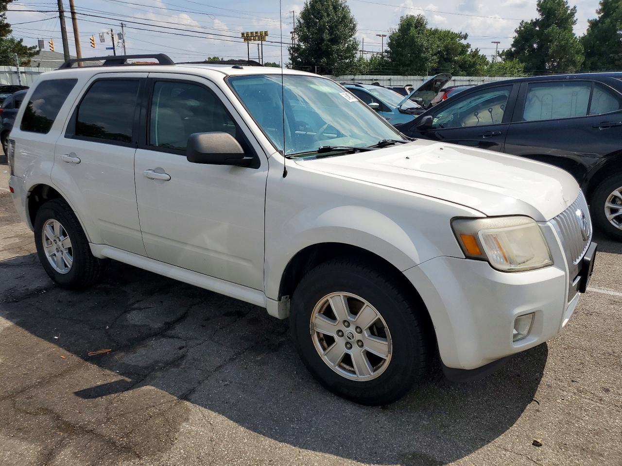 2010 Mercury Mariner White vin: 4M2CN8B78AKJ26257