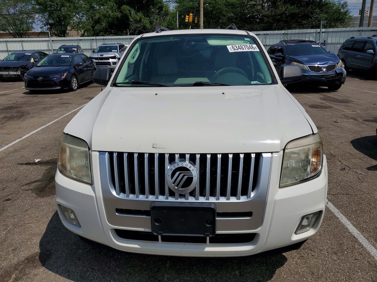 2010 Mercury Mariner White vin: 4M2CN8B78AKJ26257