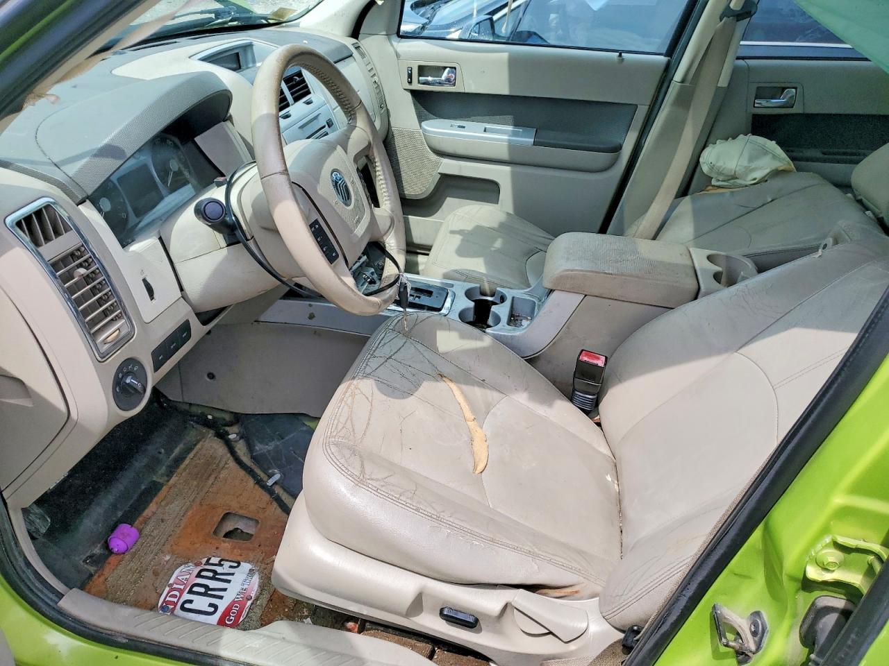 2011 Mercury Mariner Premier Green vin: 4M2CN8HG4BKJ02109