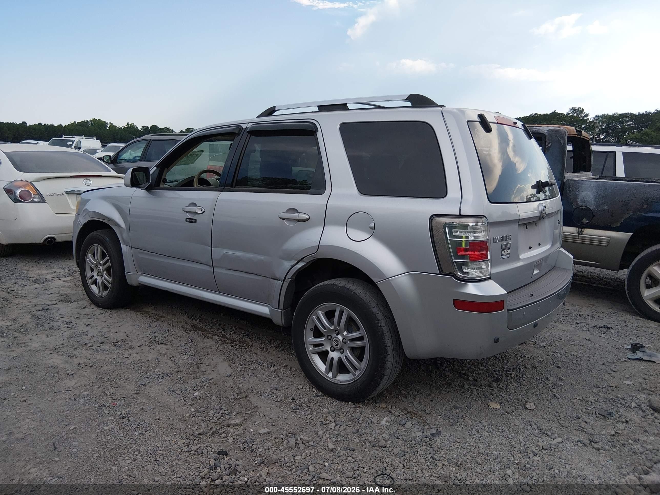 2011 Mercury Mariner Premier Silver vin: 4M2CN8HG4BKJ04068