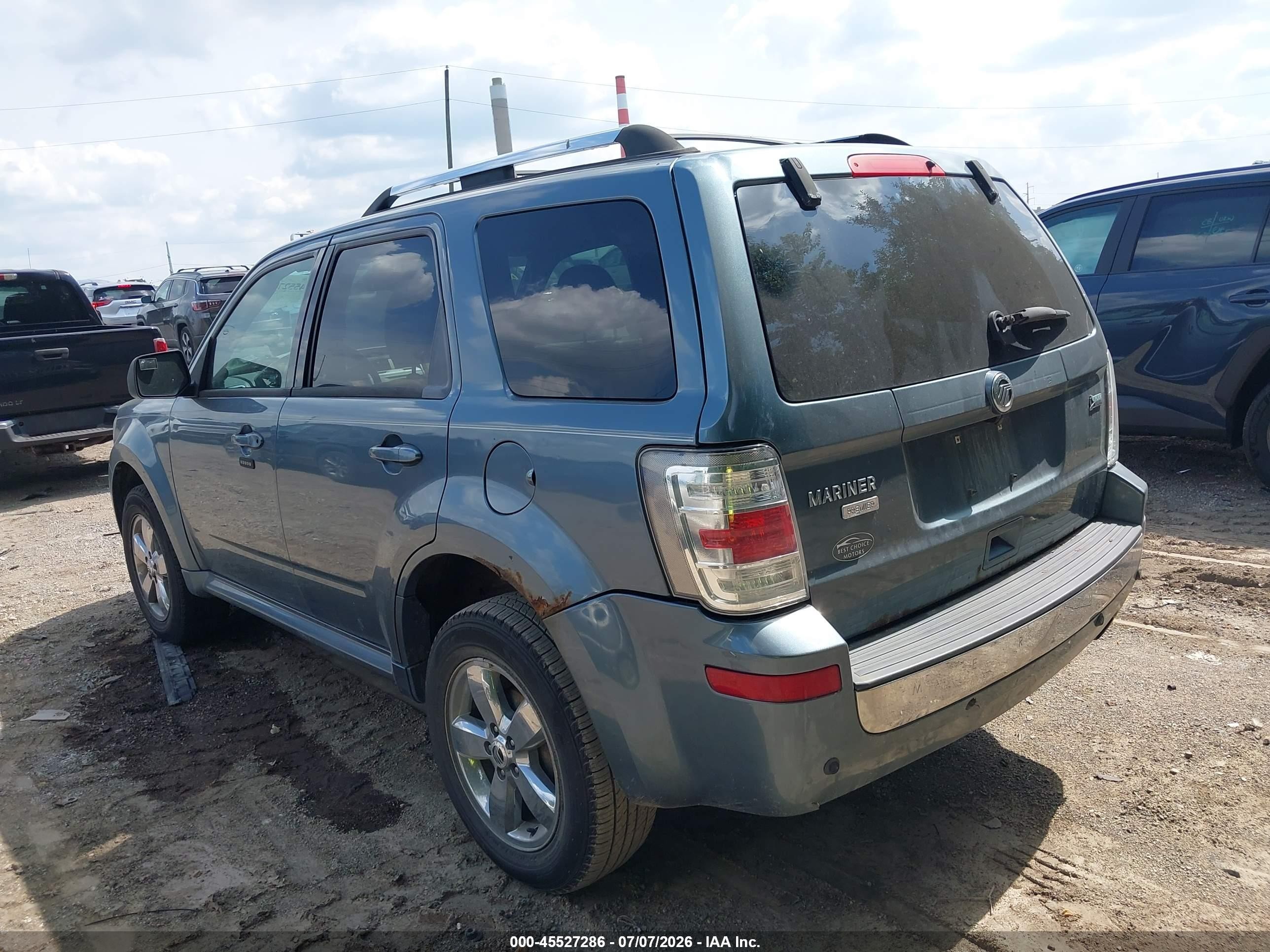 2011 Mercury Mariner Premier Blue vin: 4M2CN8HG4BKJ06001