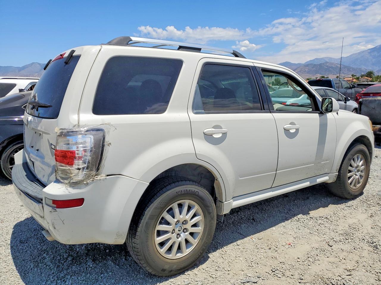 2011 Mercury Mariner Premier White vin: 4M2CN8HG8BKJ02422