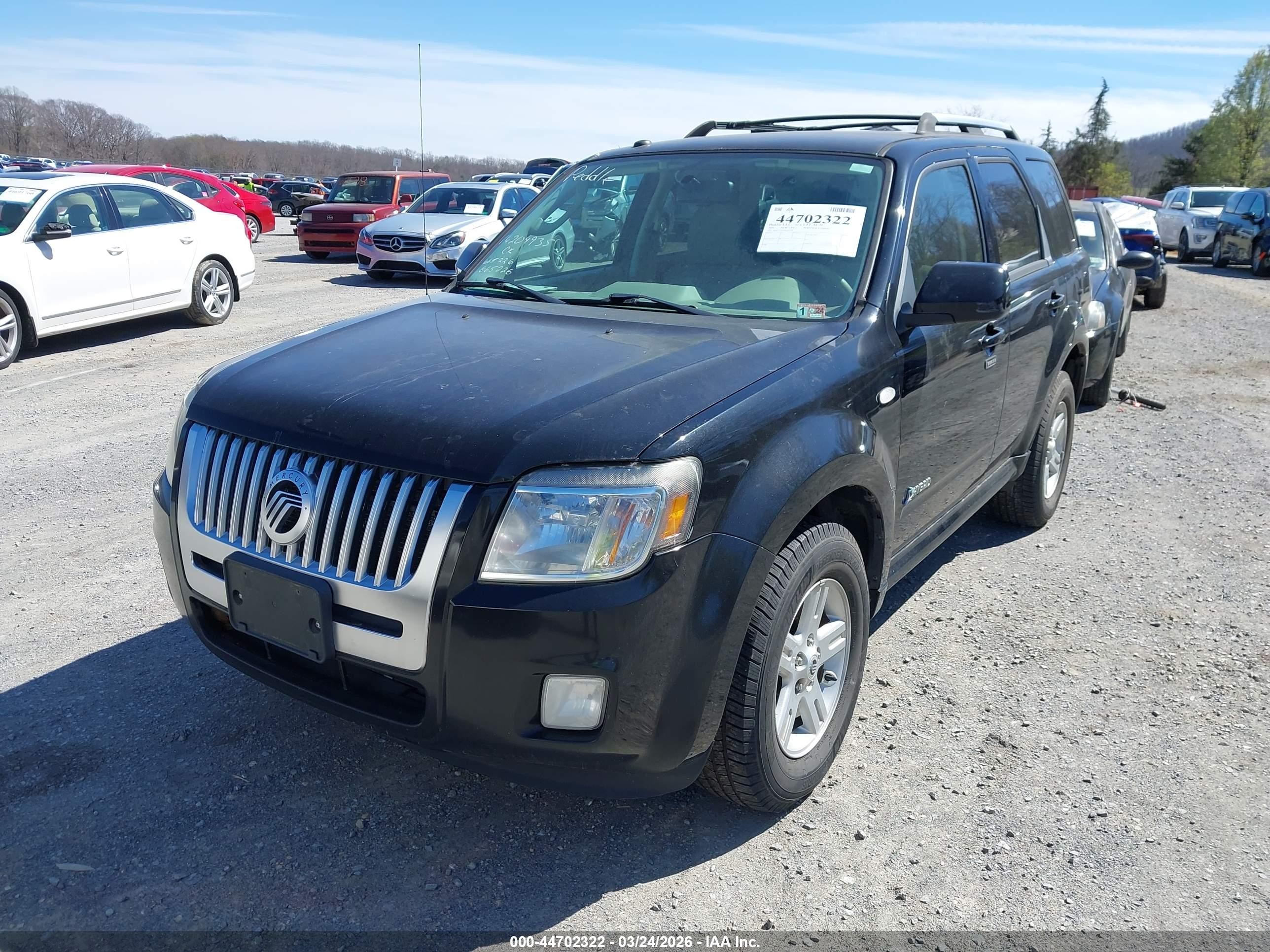 2009 Mercury Mariner Hybrid   Black vin: 4M2CU29339KJ01538