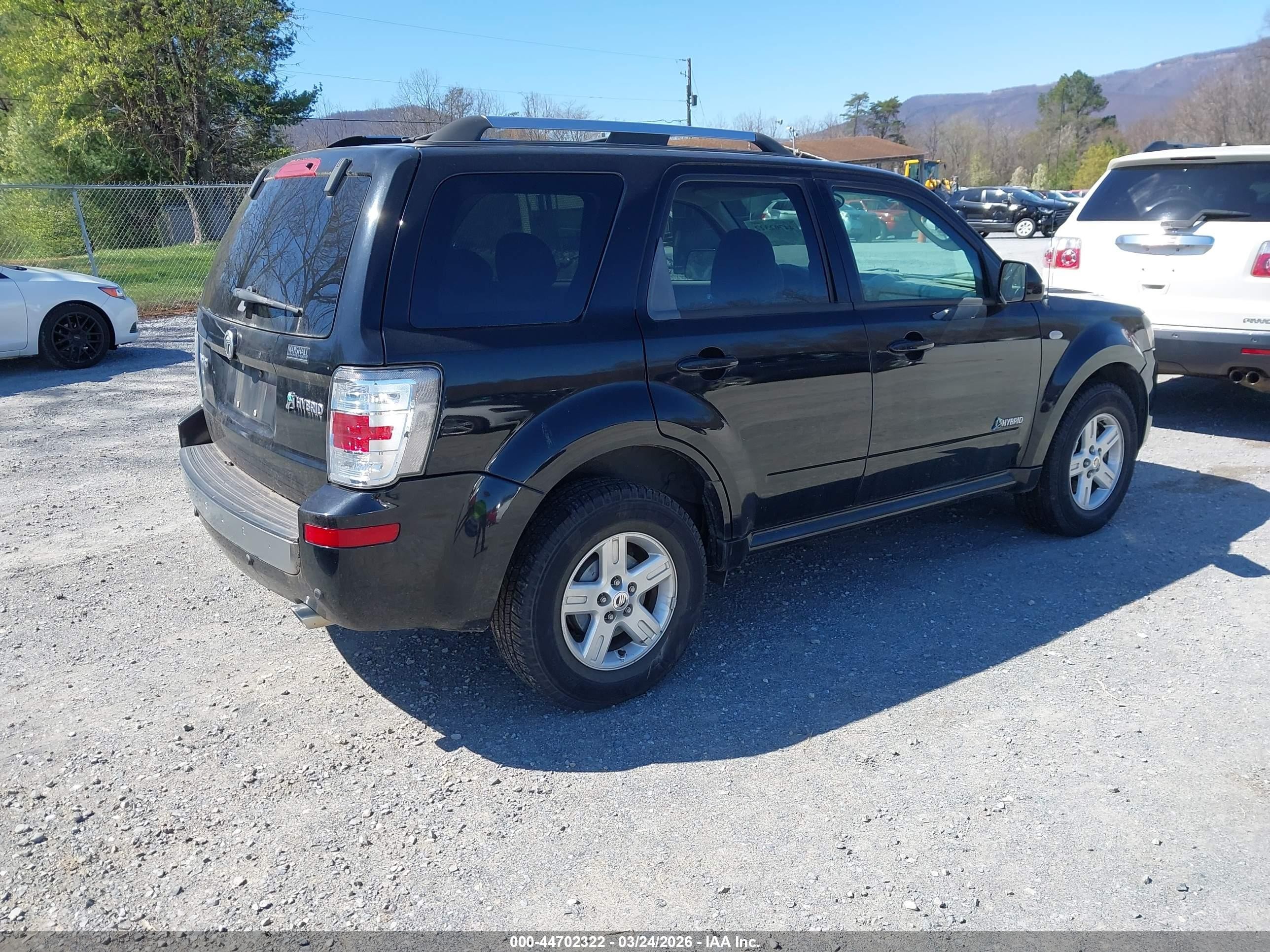 2009 Mercury Mariner Hybrid   Black vin: 4M2CU29339KJ01538
