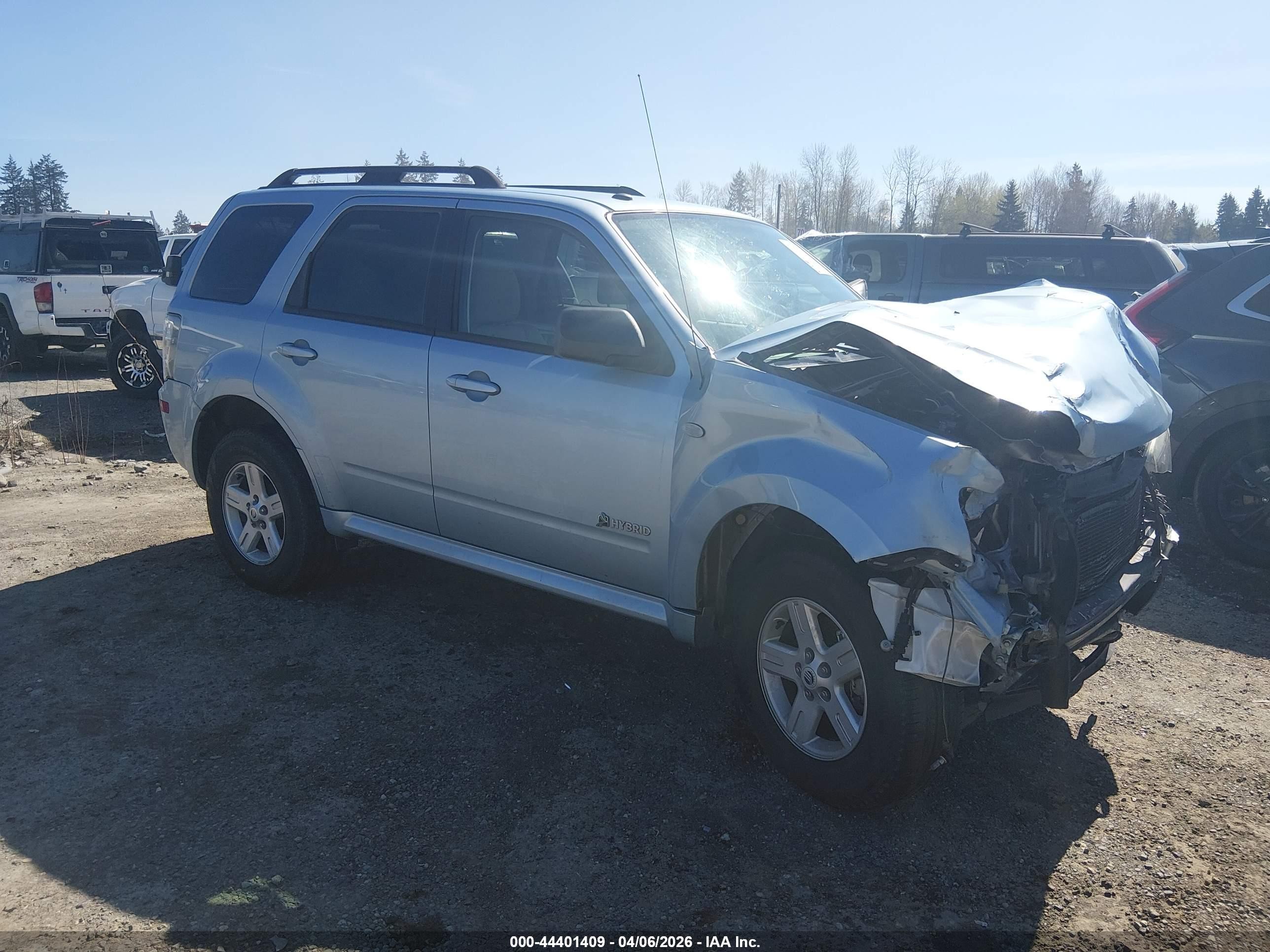 2009 Mercury Mariner Hybrid   Blue vin: 4M2CU29339KJ20462