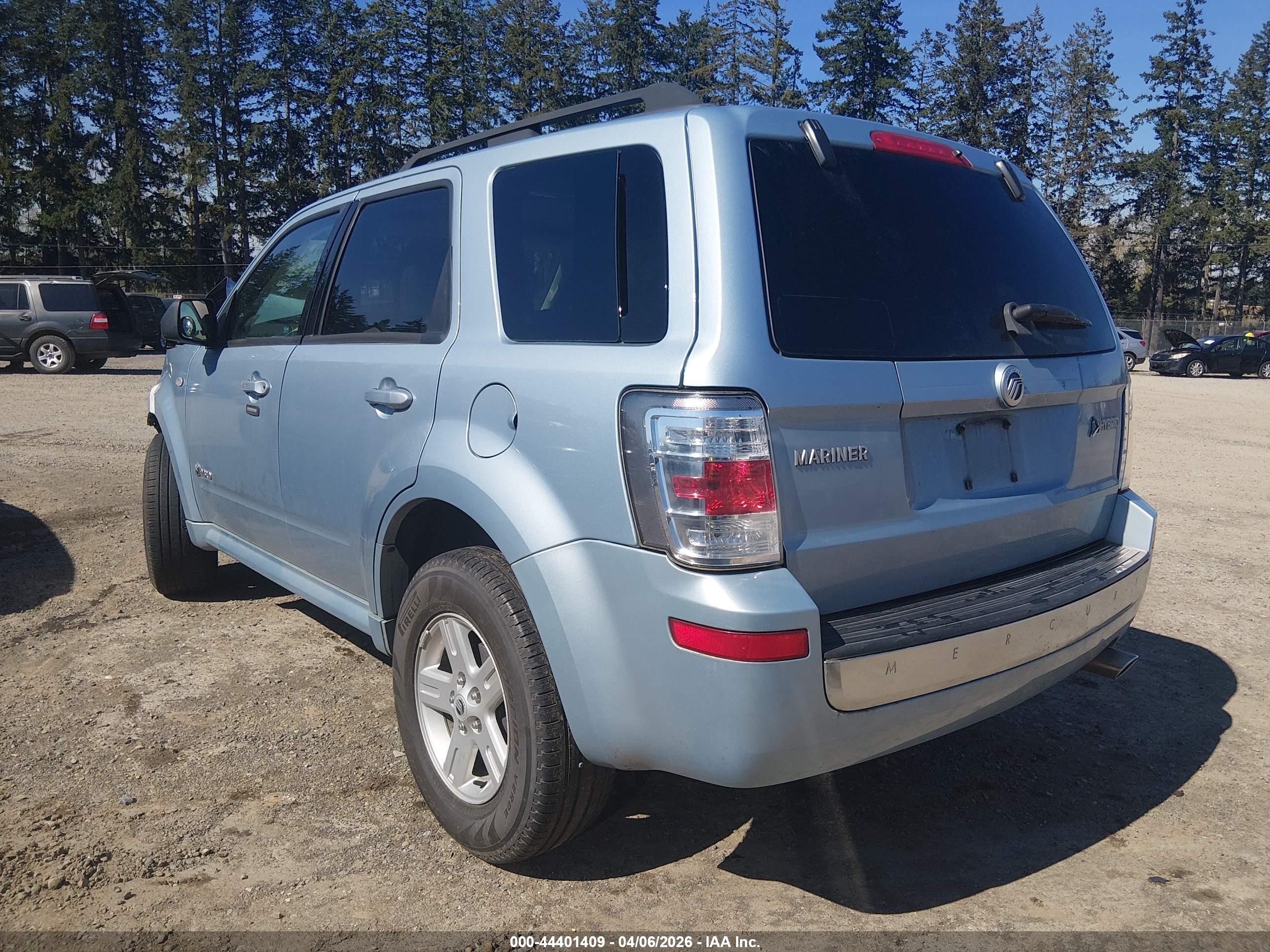 2009 Mercury Mariner Hybrid   Blue vin: 4M2CU29339KJ20462